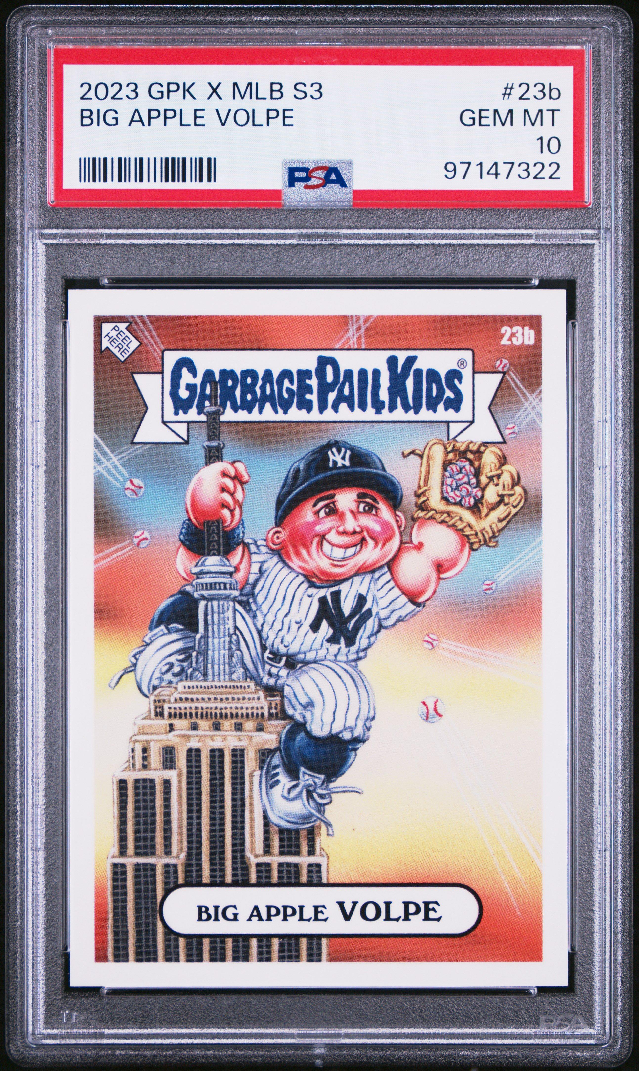 2023 Topps Garbage Pail Kids X Mlb Series 3 23b Big Apple Volpe