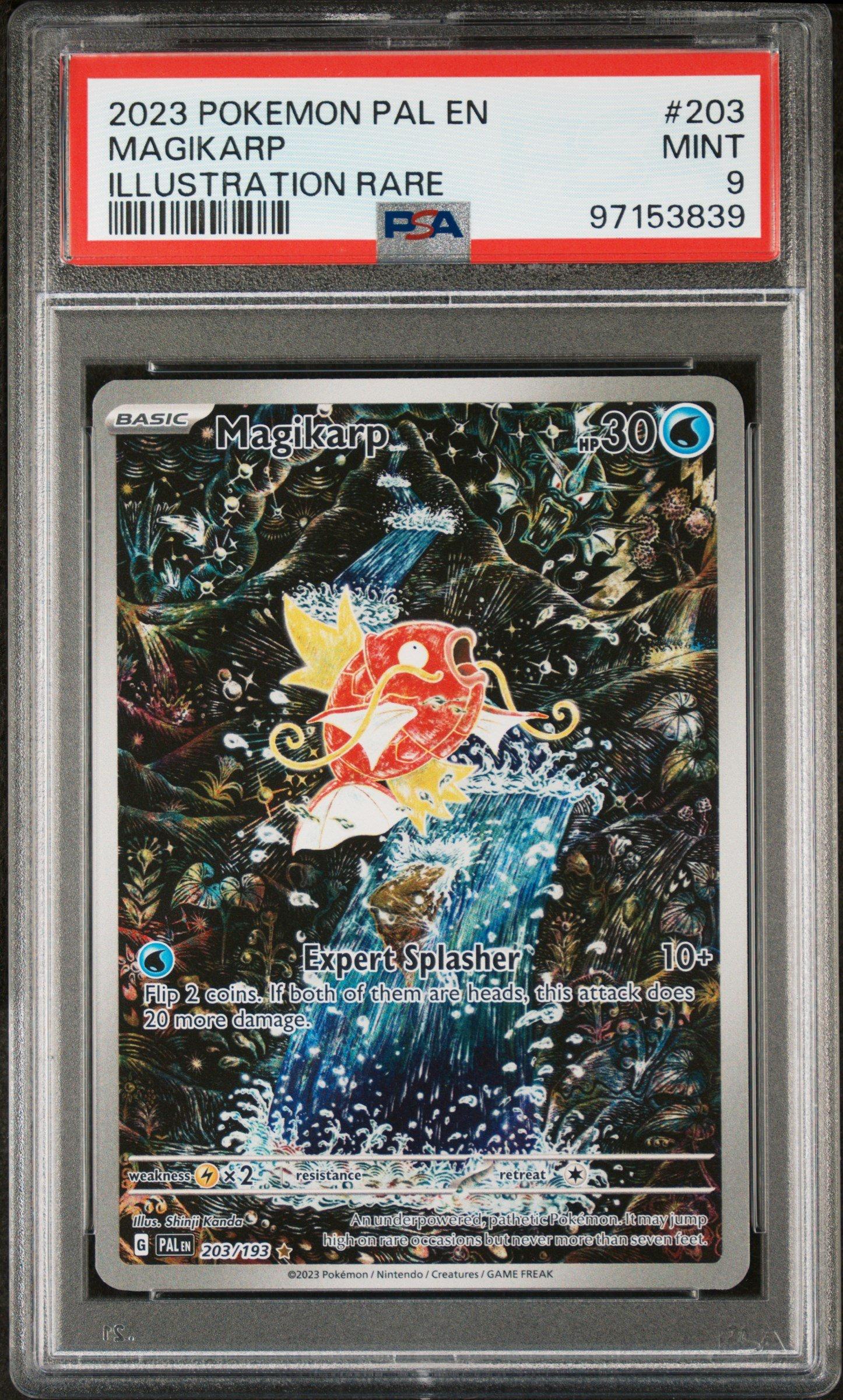 2023 Pokemon Pal En-paldea Evolved 203 Magikarp Illustration Rare PSA 9 ...
