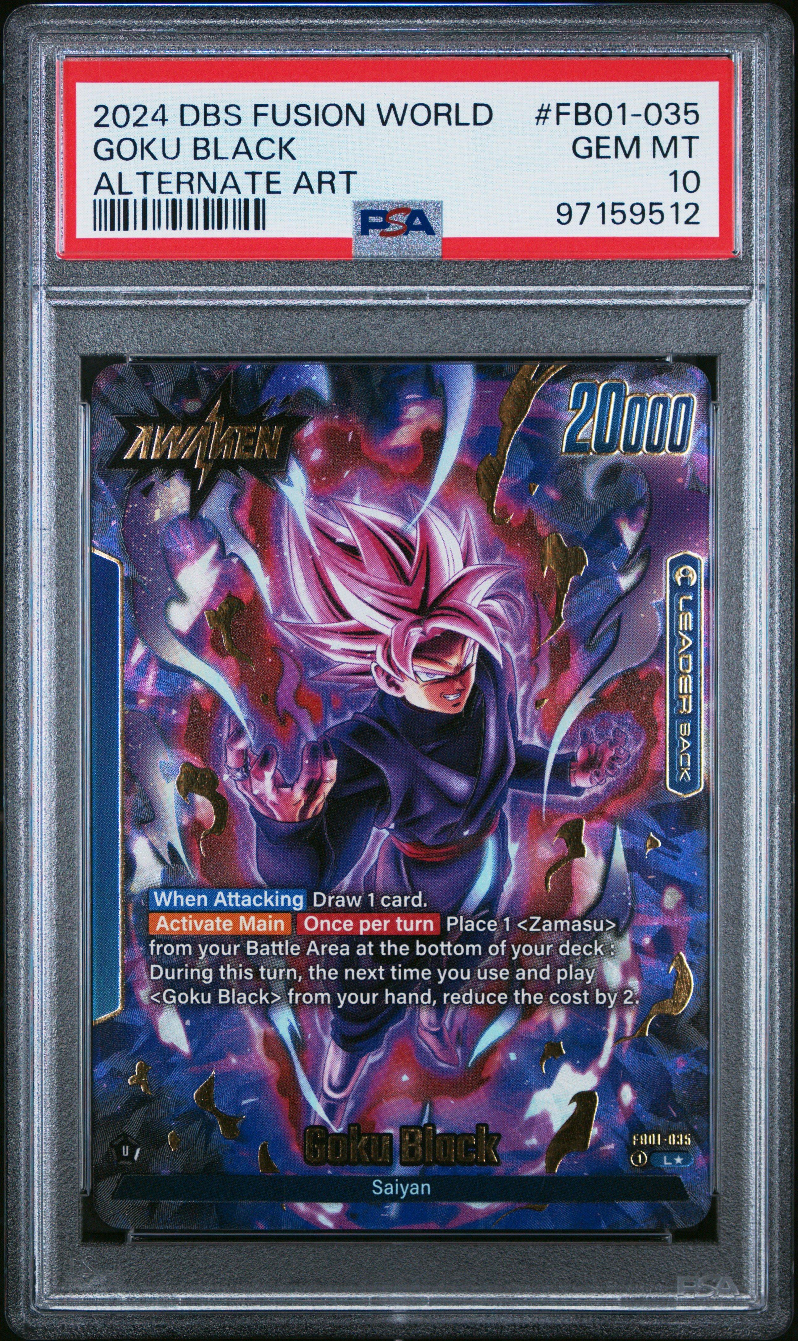 dragon ball super card game goku black SS Rose Goku Black, Justice Enforcer (BT29-150) [Fearsome Rivals] main image 1