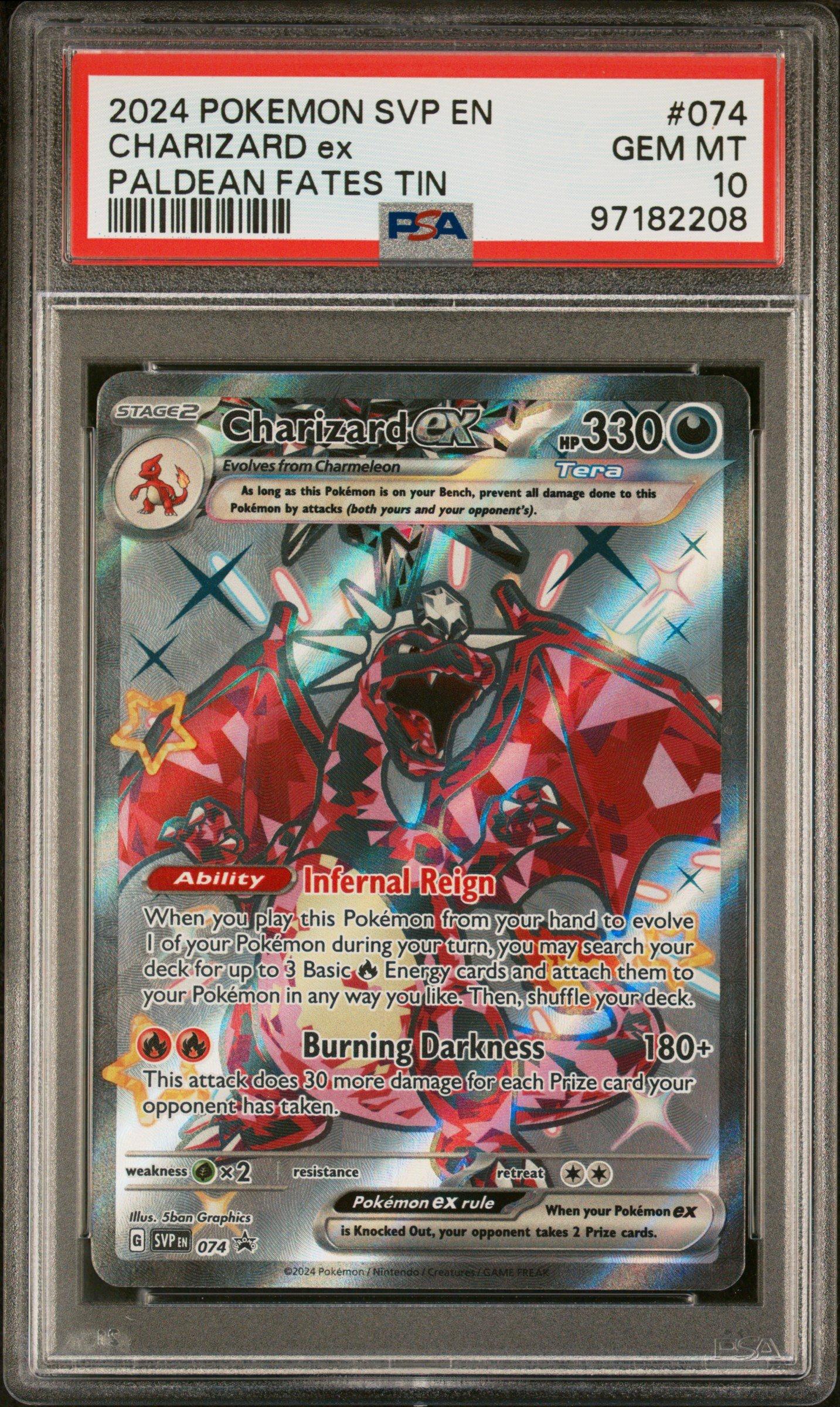2024 Pokemon Svp En-sv Black Star Promo 074 Charizard Ex Paldean
