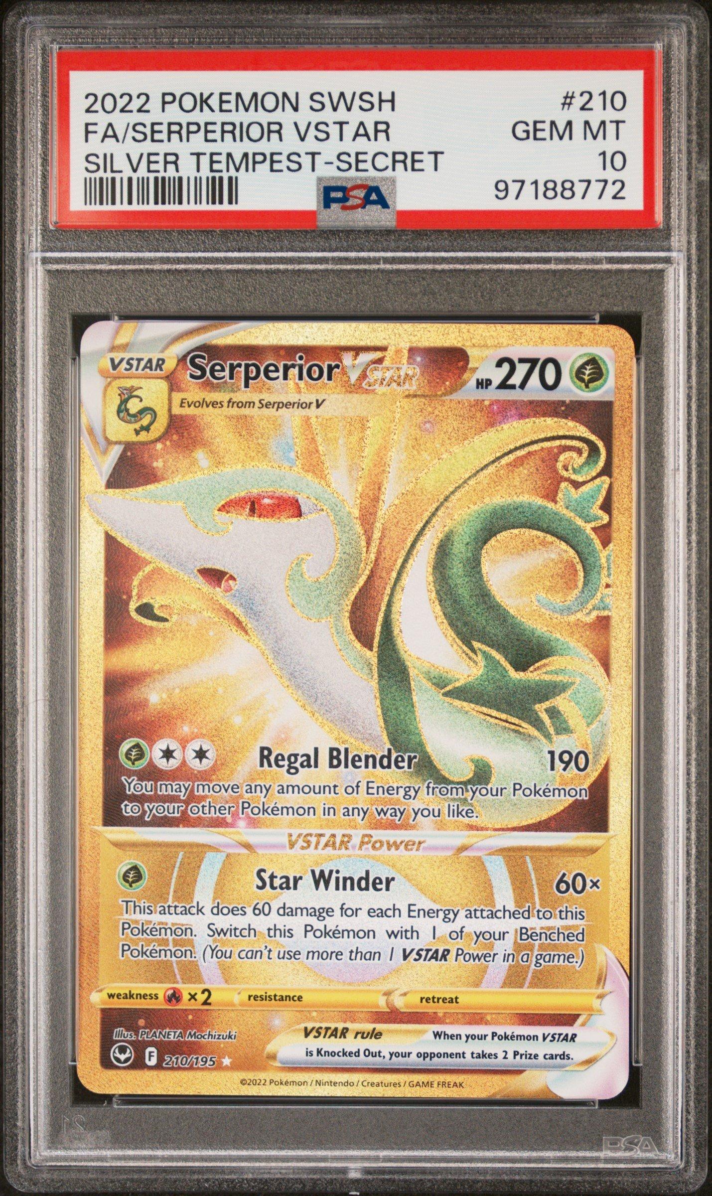 2022 Pokemon Sword & Shield Silver Tempest 210 Full Art/serperior