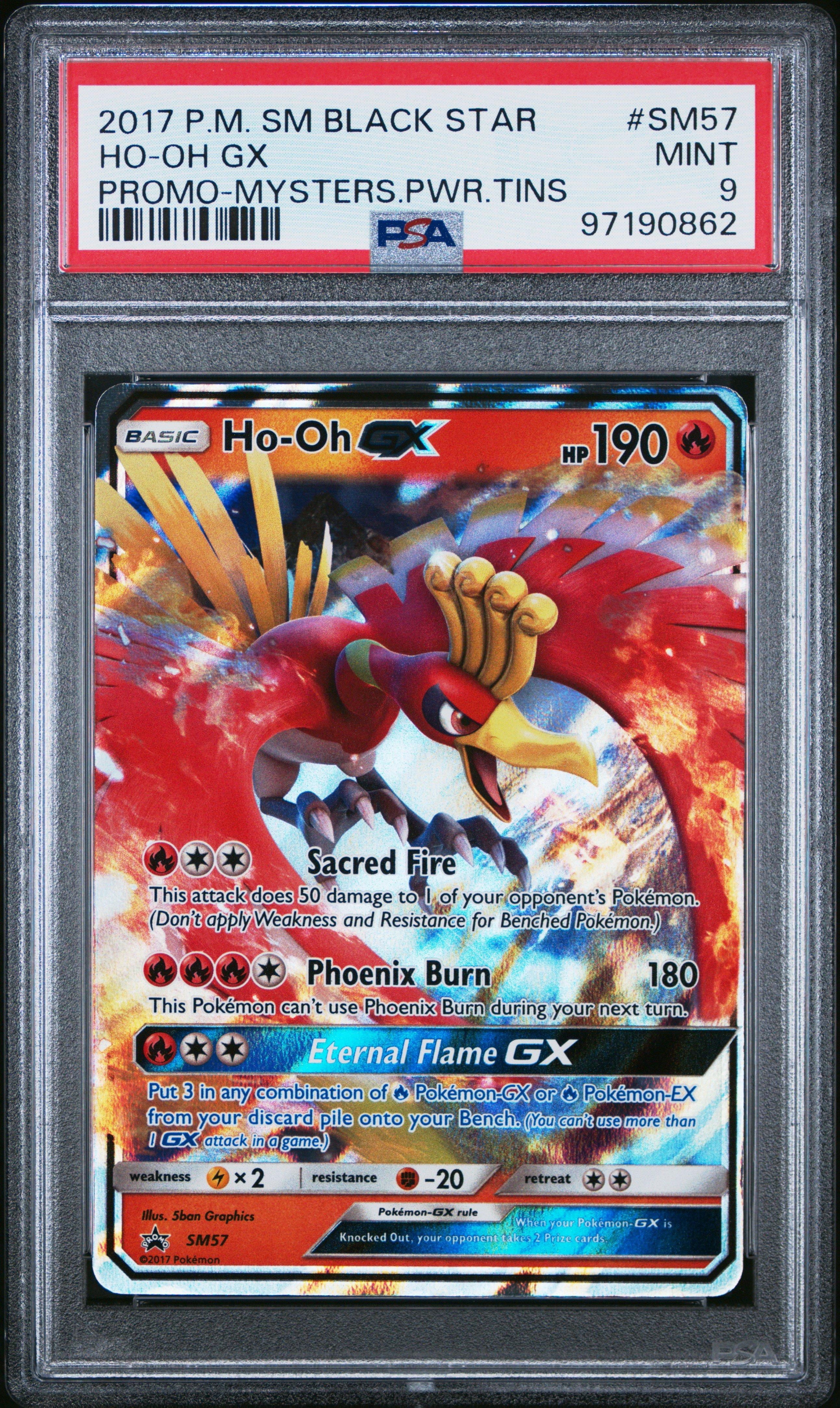 2017 Pokemon Sm Black Star Promo Sm57 Ho-oh Gx Mysterious Powers