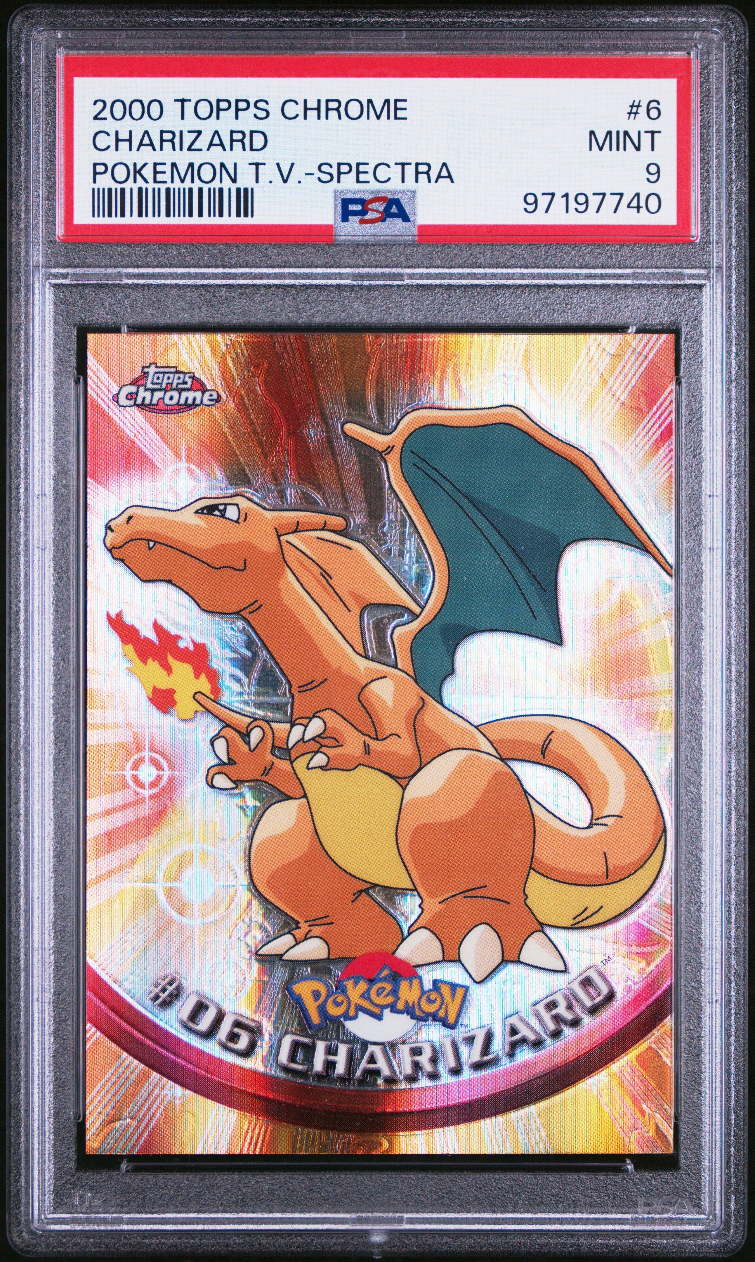 2000 Topps Chrome Pokemon T.v. 6 Charizard Spectra PSA 9 | GameStop