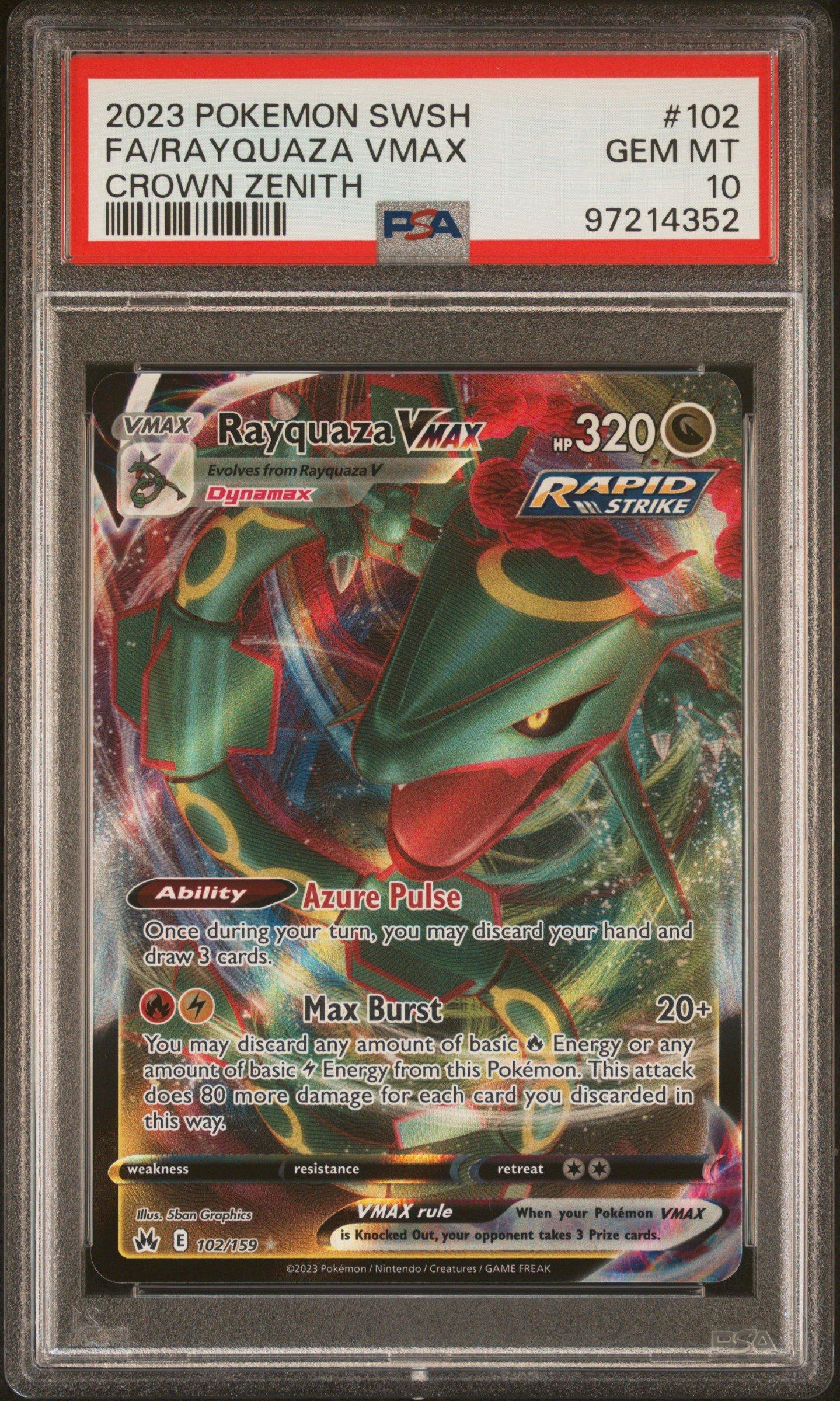 2023 Pokemon Sword And Shield Crown Zenith 102 Full Art/rayquaza
