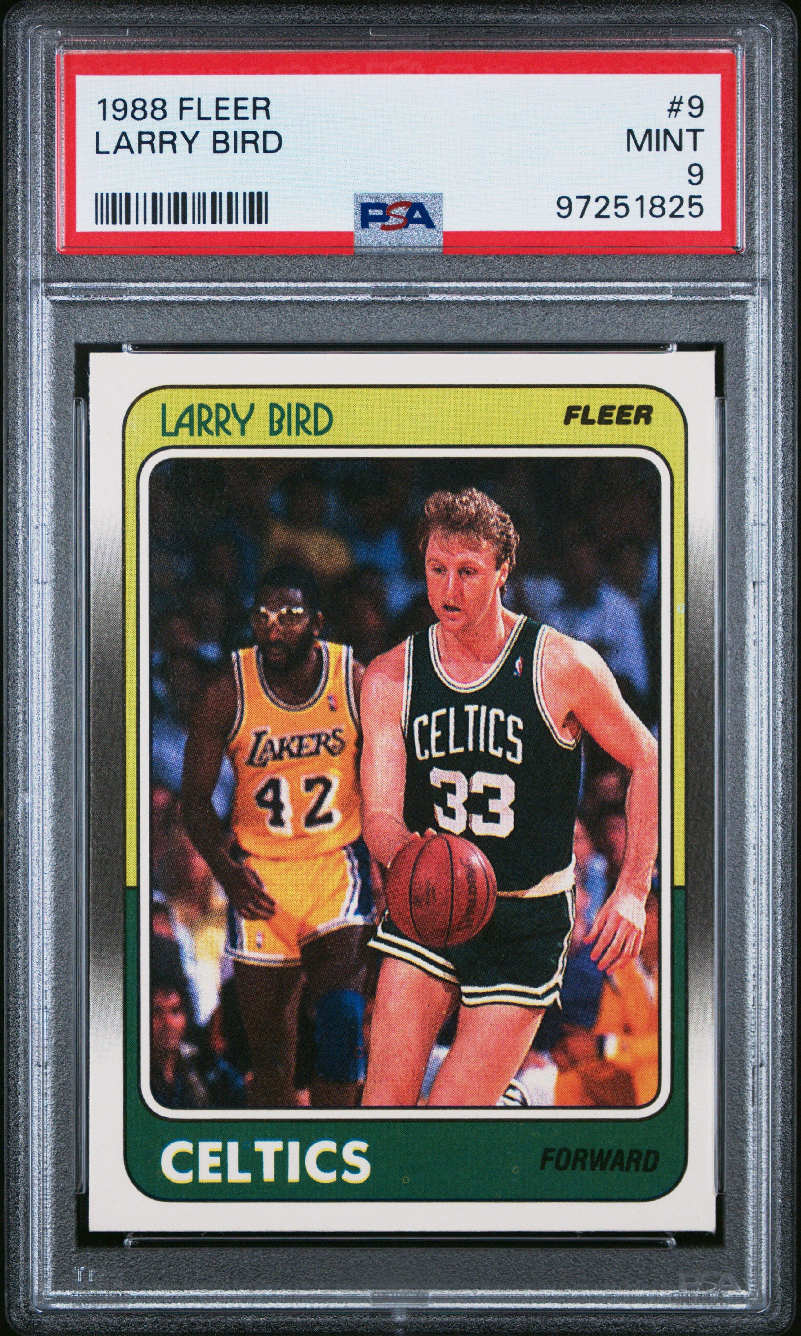 1988 Fleer 9 Larry Bird PSA 9
