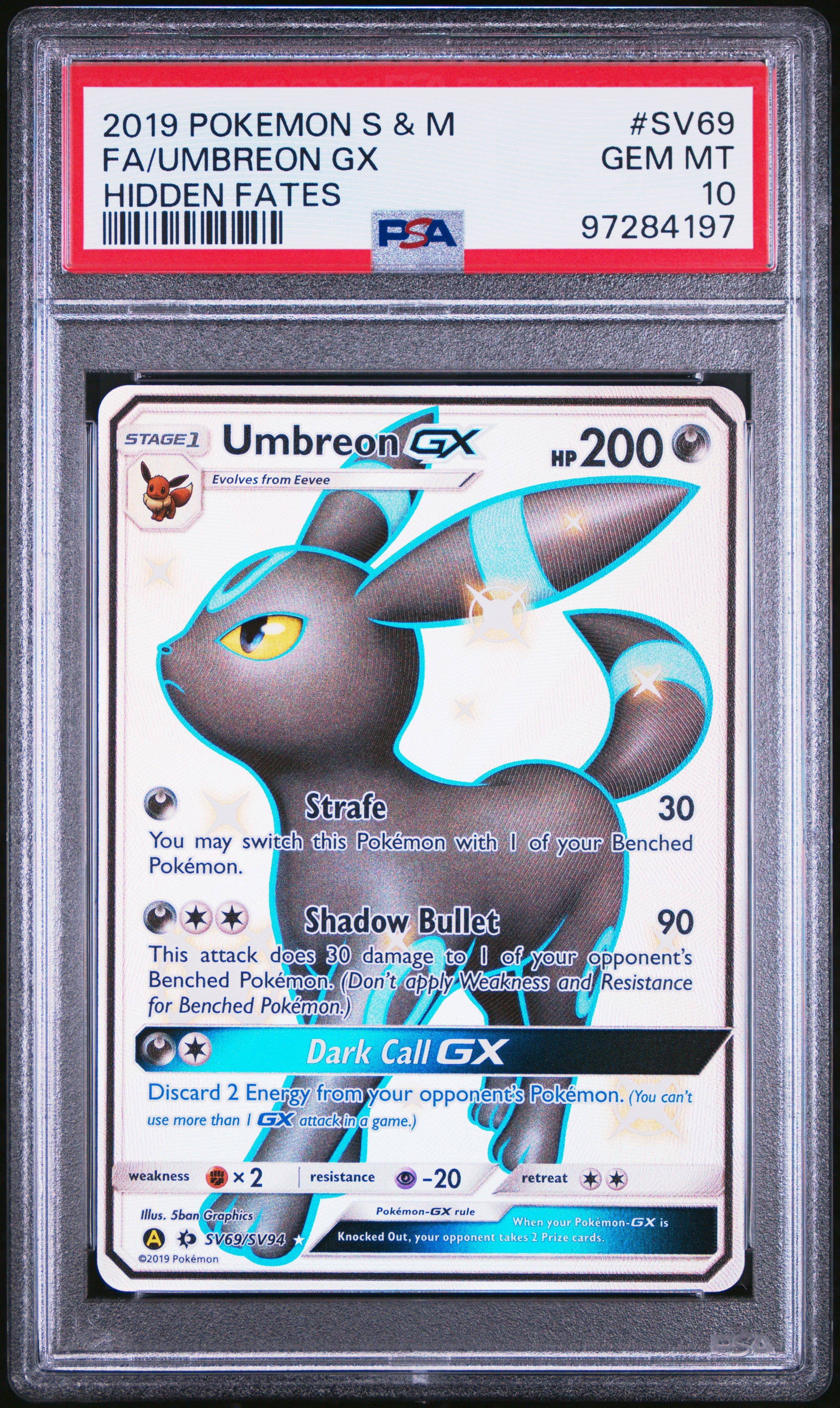 pokemon umbreon card psa 10 Pokmon Vmax Evolving Skies  Blazing Cards [2] Quick Attack (10+) Flip a coin 2019 Pokemon Sun & Moon