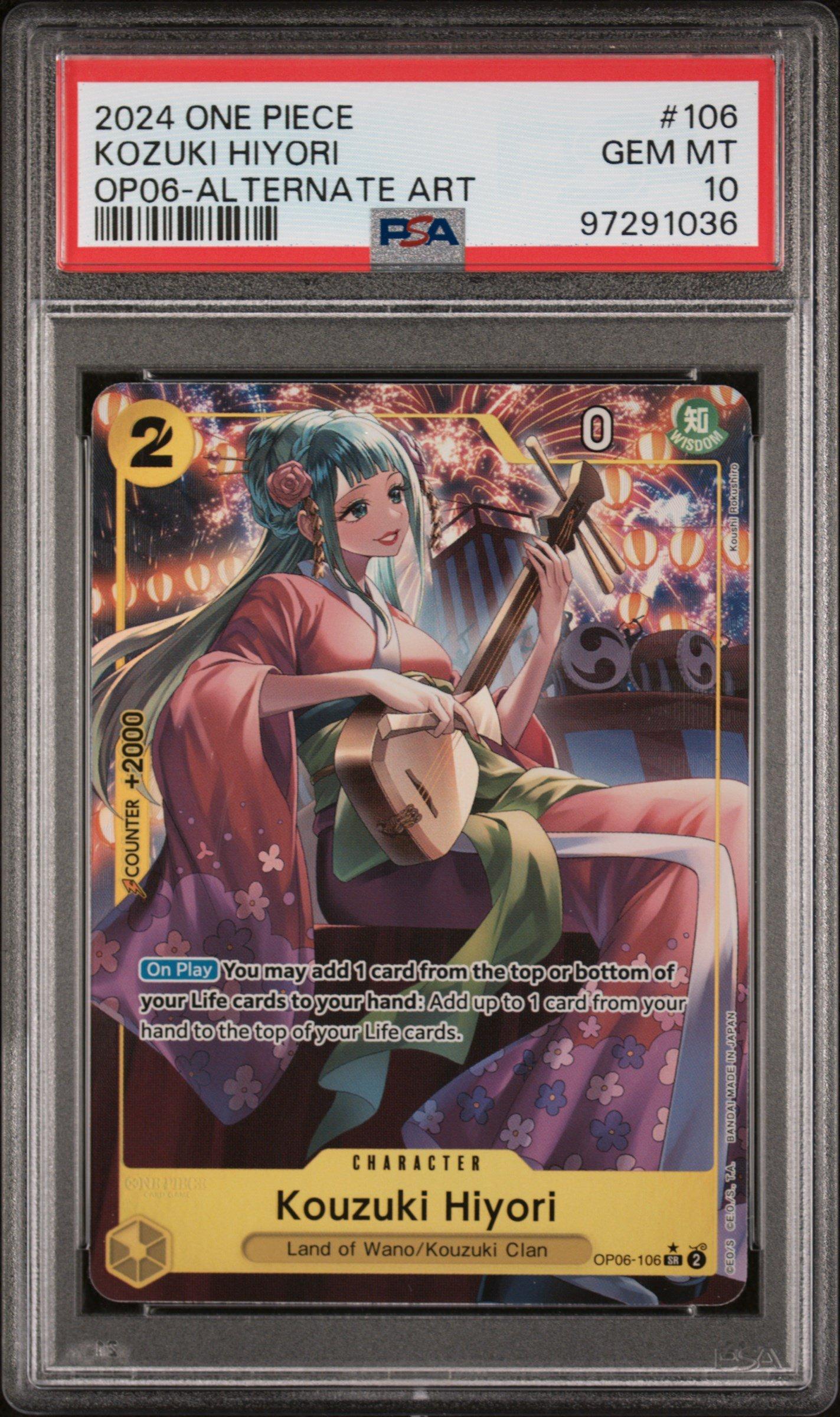 2024 One Piece Op06-wings Of The Captain 106 Kozuki Hiyori