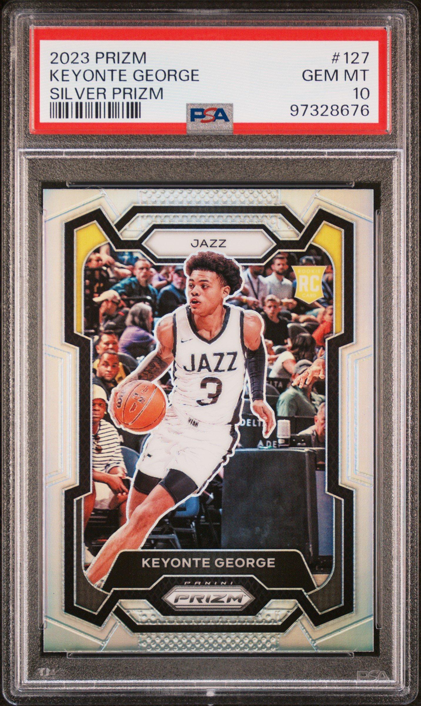 2023 Panini Prizm 127 Keyonte George Silver Prizm PSA 10