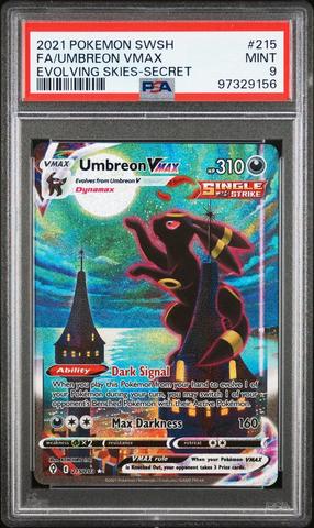 2021 Pokemon Sword & Shield Evolving Skies 215 Full Art/umbreon
