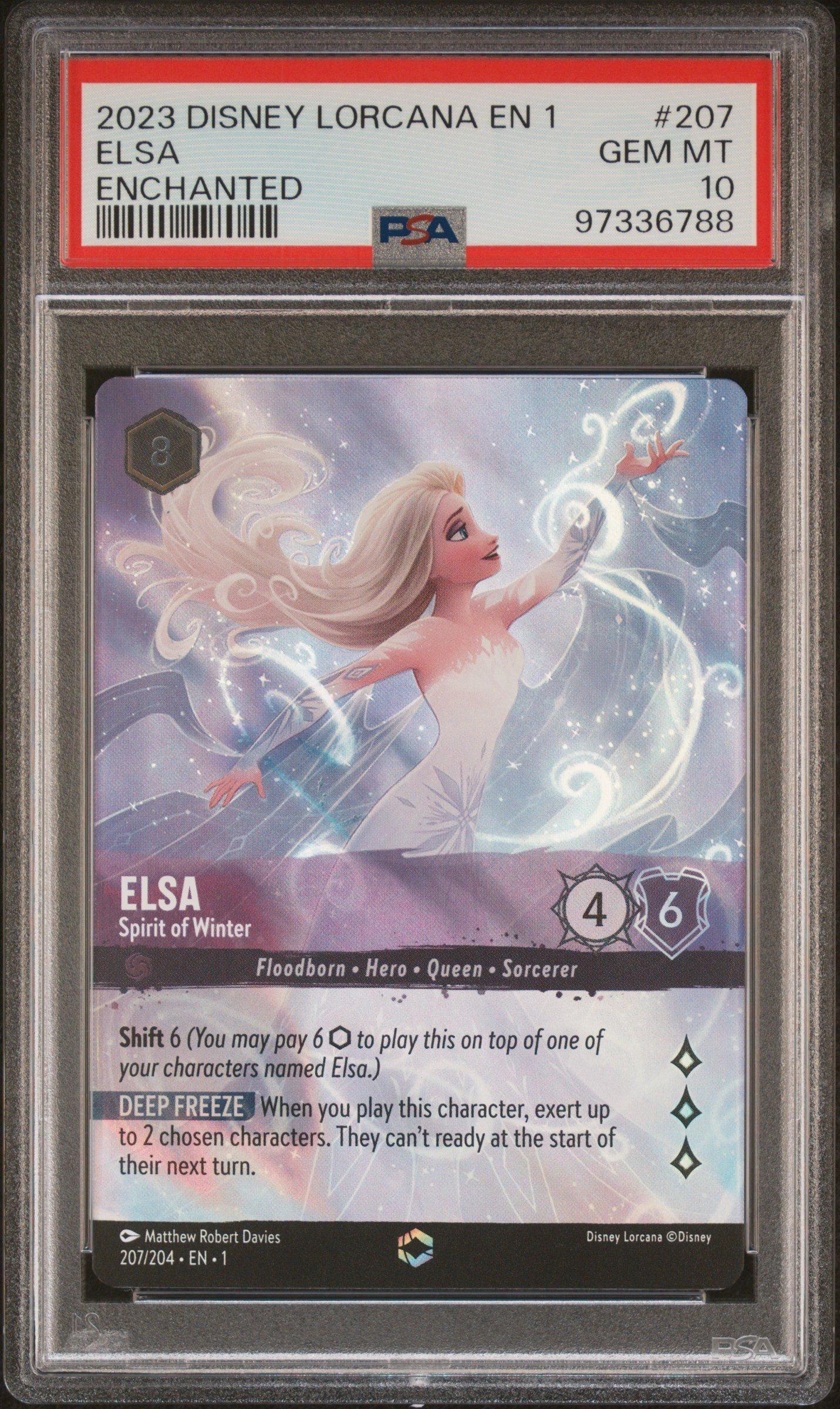 ア*ル様 【PSA10】2025 DISNEY LORCANA エルサ #207 2023 Disney Lorcana En 1-the First Chapter 207 Elsa - Spirit