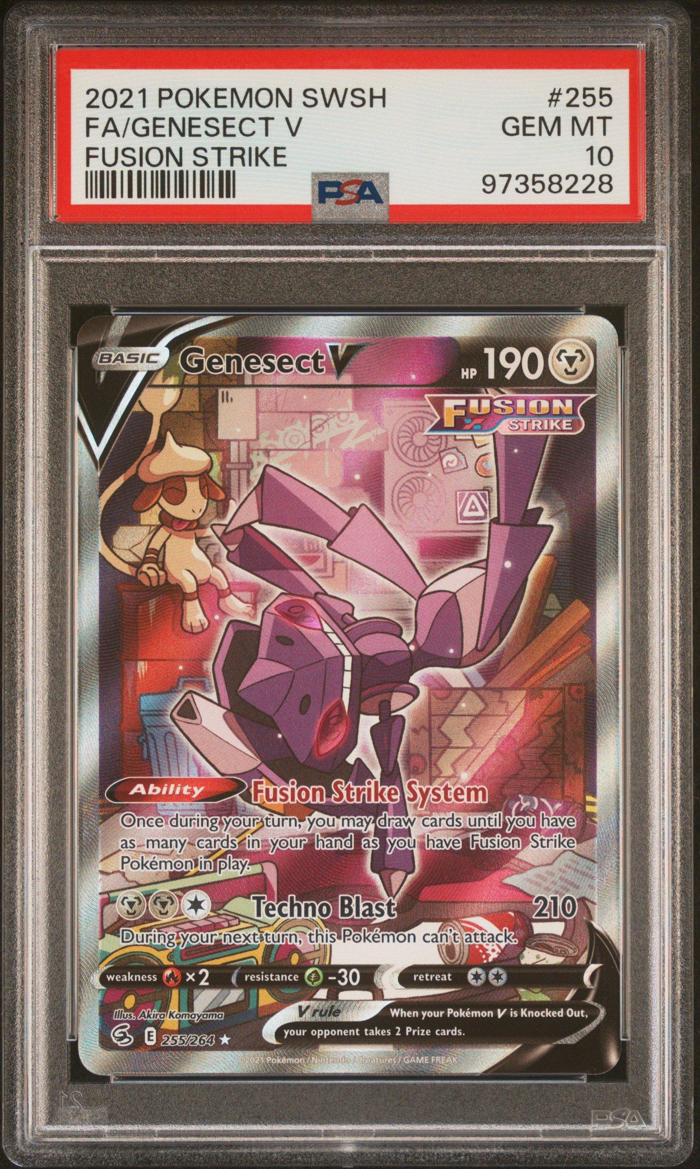 2021 Pokemon Sword & Shield Fusion Strike 255 Full Art/genesect V