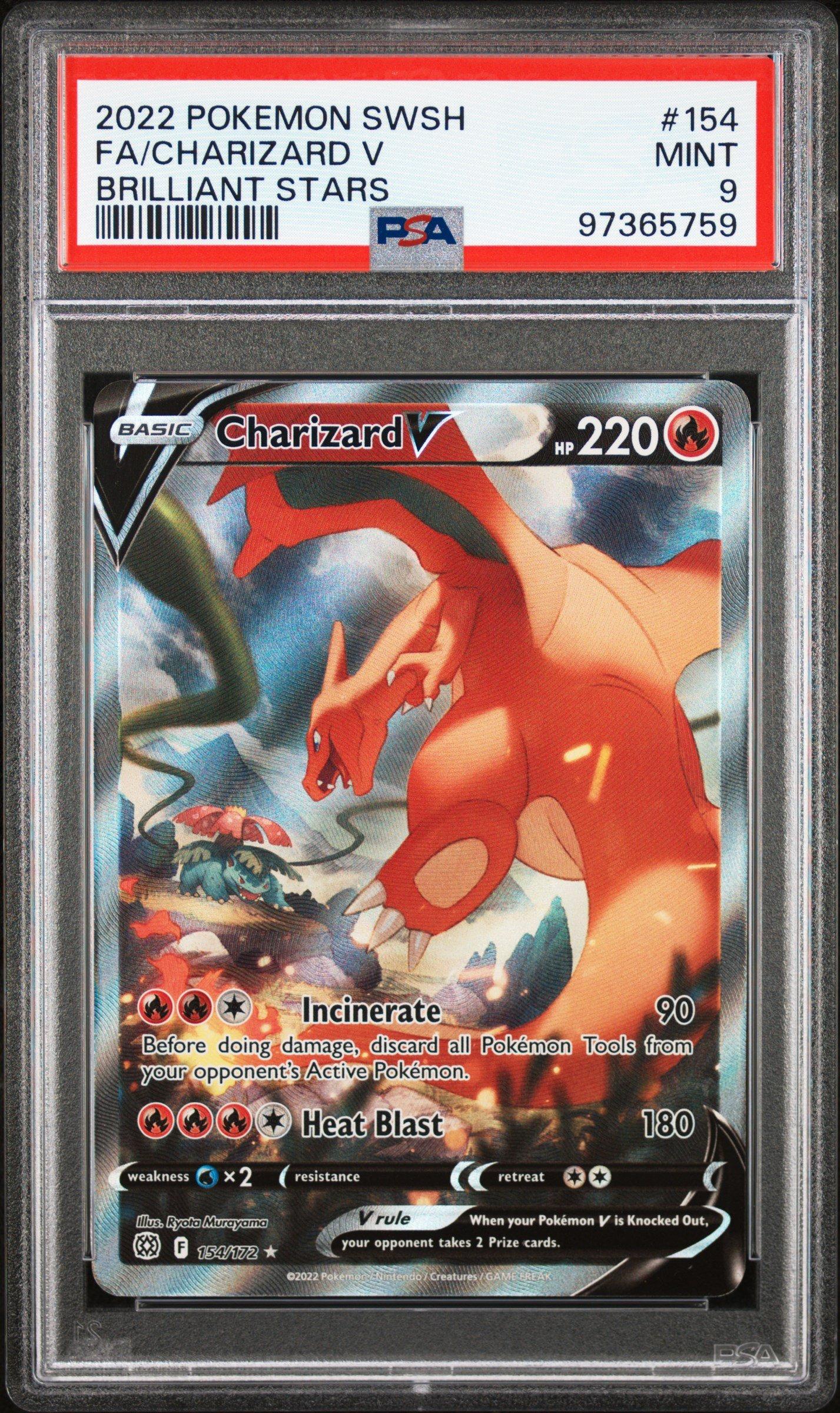 2022 Pokemon Sword & Shield Brilliant Stars 154 Full Art/charizard