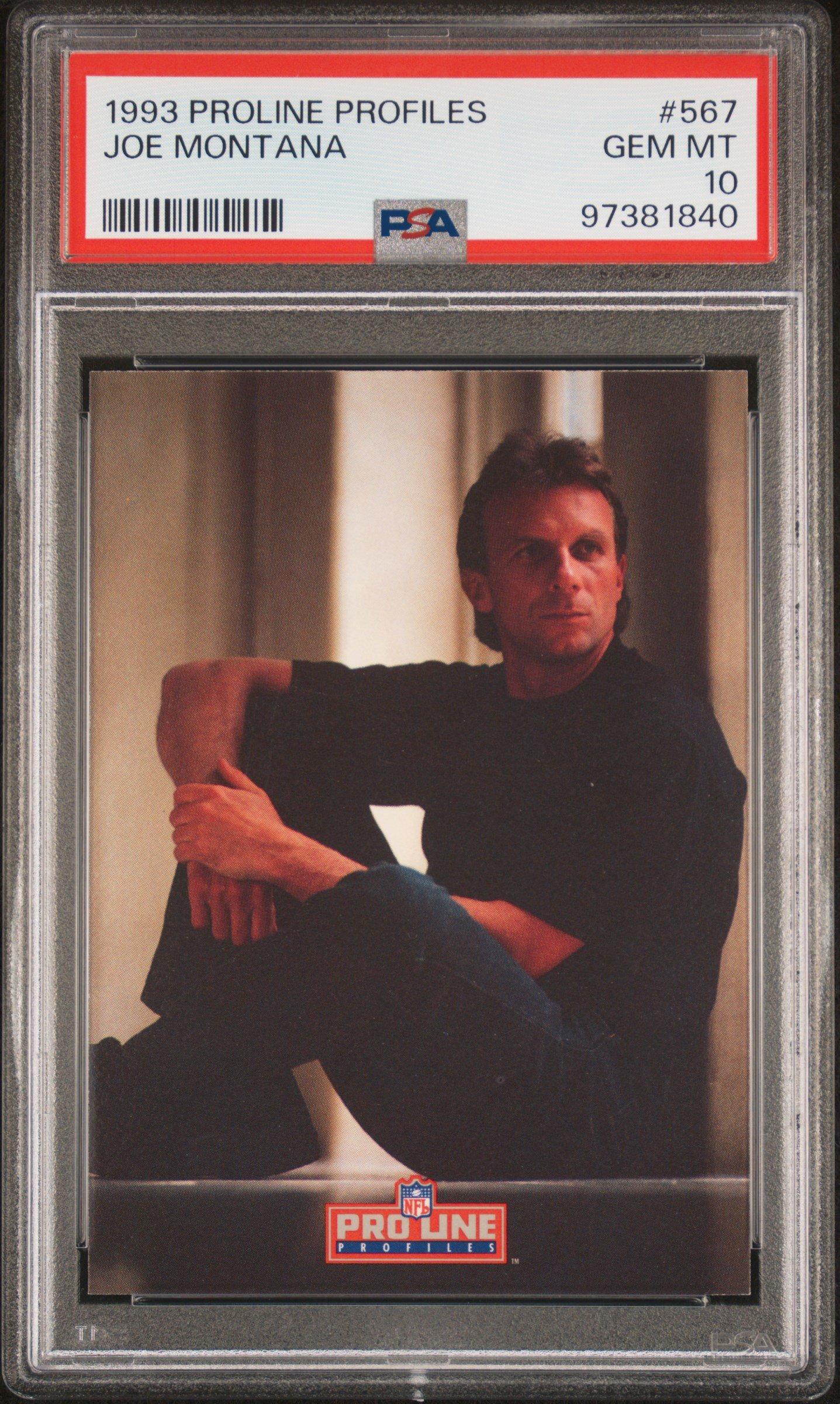 1993 Pro Line Profiles 567 Joe Montana PSA 10 Graded Card | GameStop