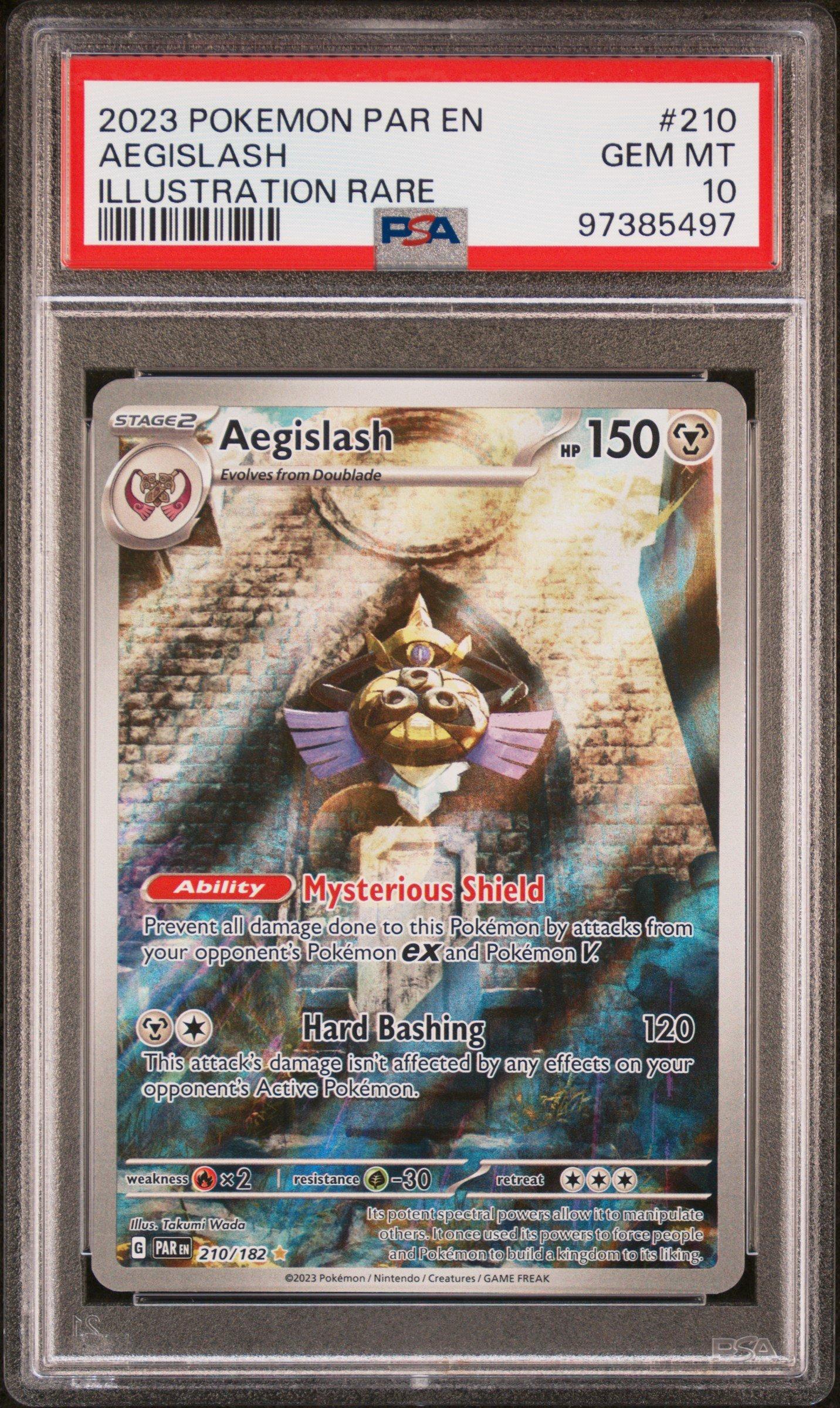 2023 Pokemon Par En-paradox Rift 210 Aegislash Illustration Rare