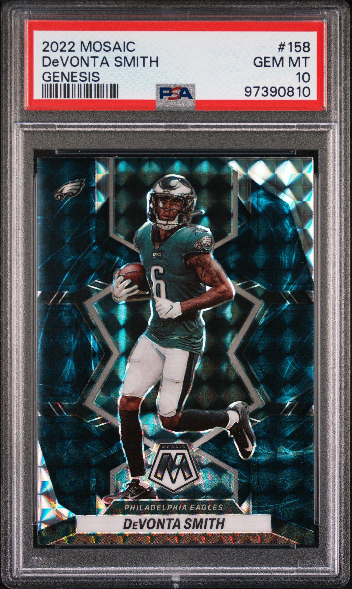 2022 Panini Mosaic 158 Devonta Smith Genesis PSA 10