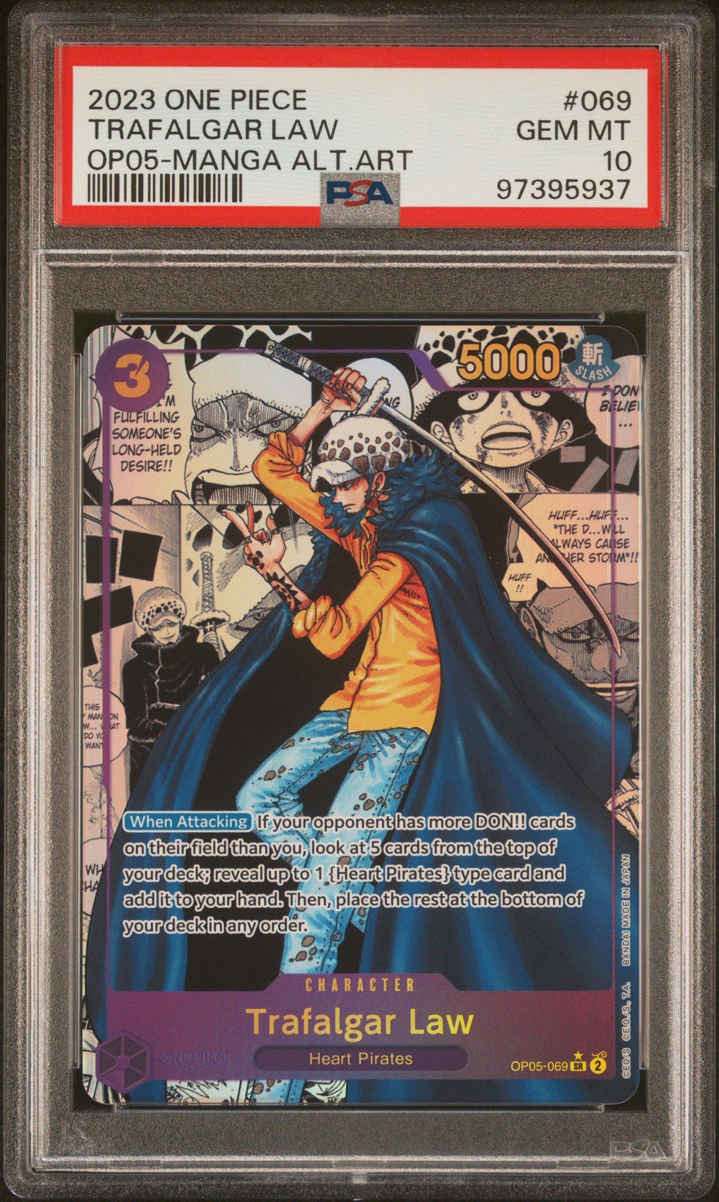 PSA10 ドラゴンクエストTCG 01-069 2023 One Piece Awakening Of The New Era 069 Trafalgar Law Manga