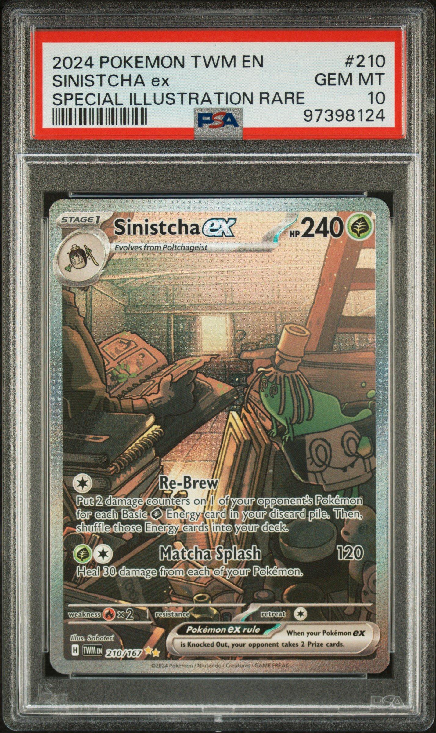 2024 Pokemon Twm En-twilight Masquerade 210 Sinistcha Ex Special