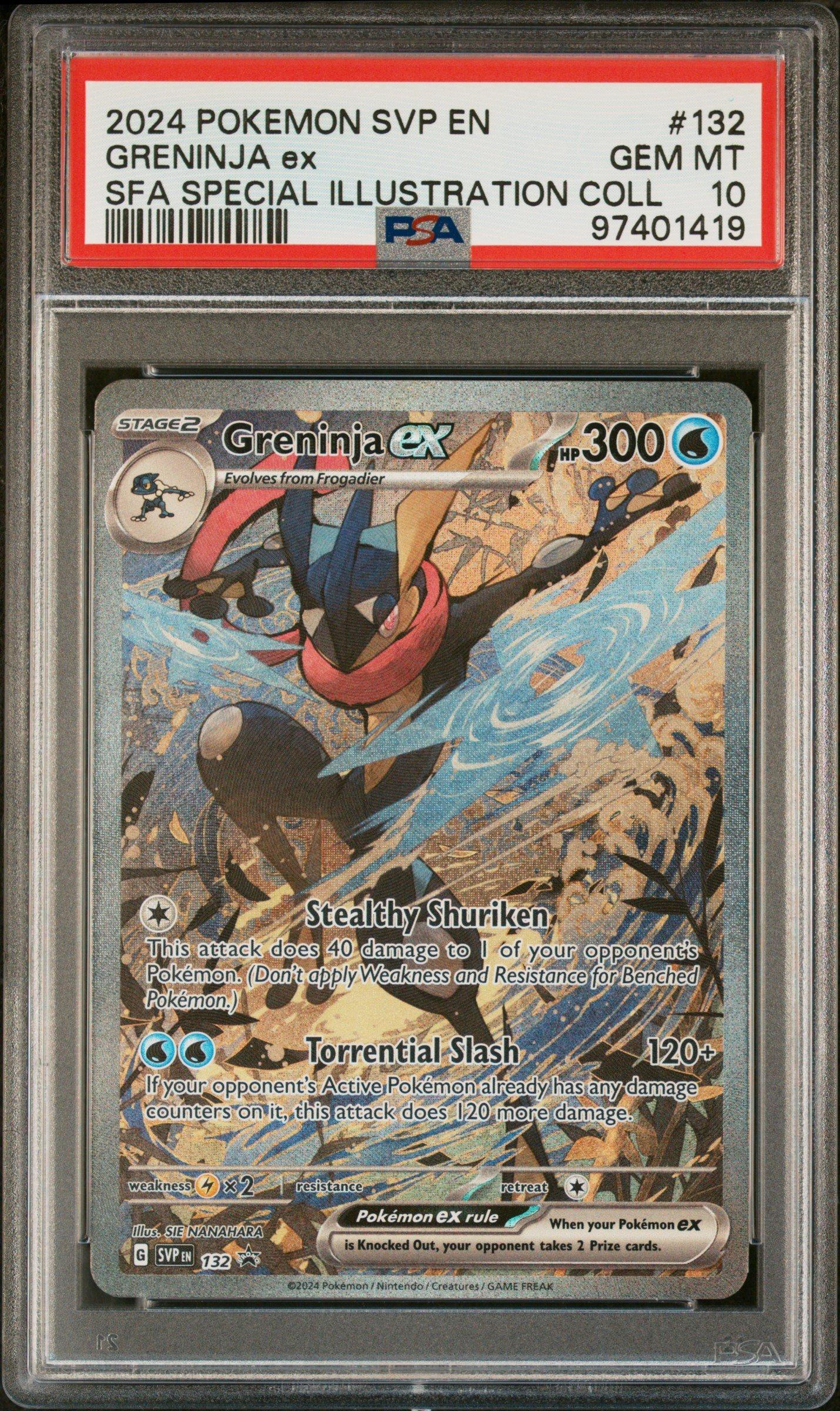 2024 Pokemon Svp En-sv Black Star Promo 132 Greninja Ex Shrouded