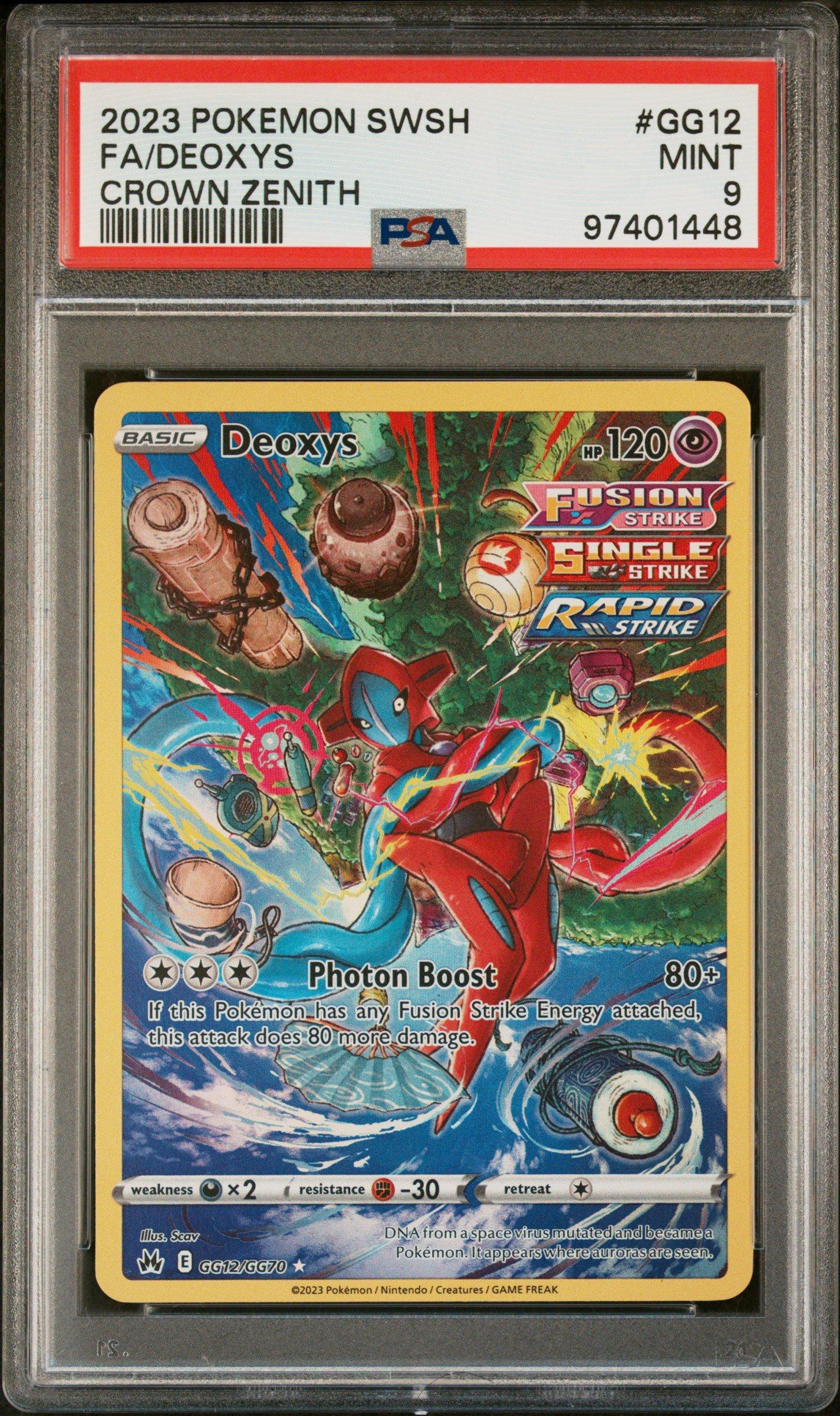 2023 Pokemon Sword And Shield Crown Zenith Gg12 Full Art/deoxys