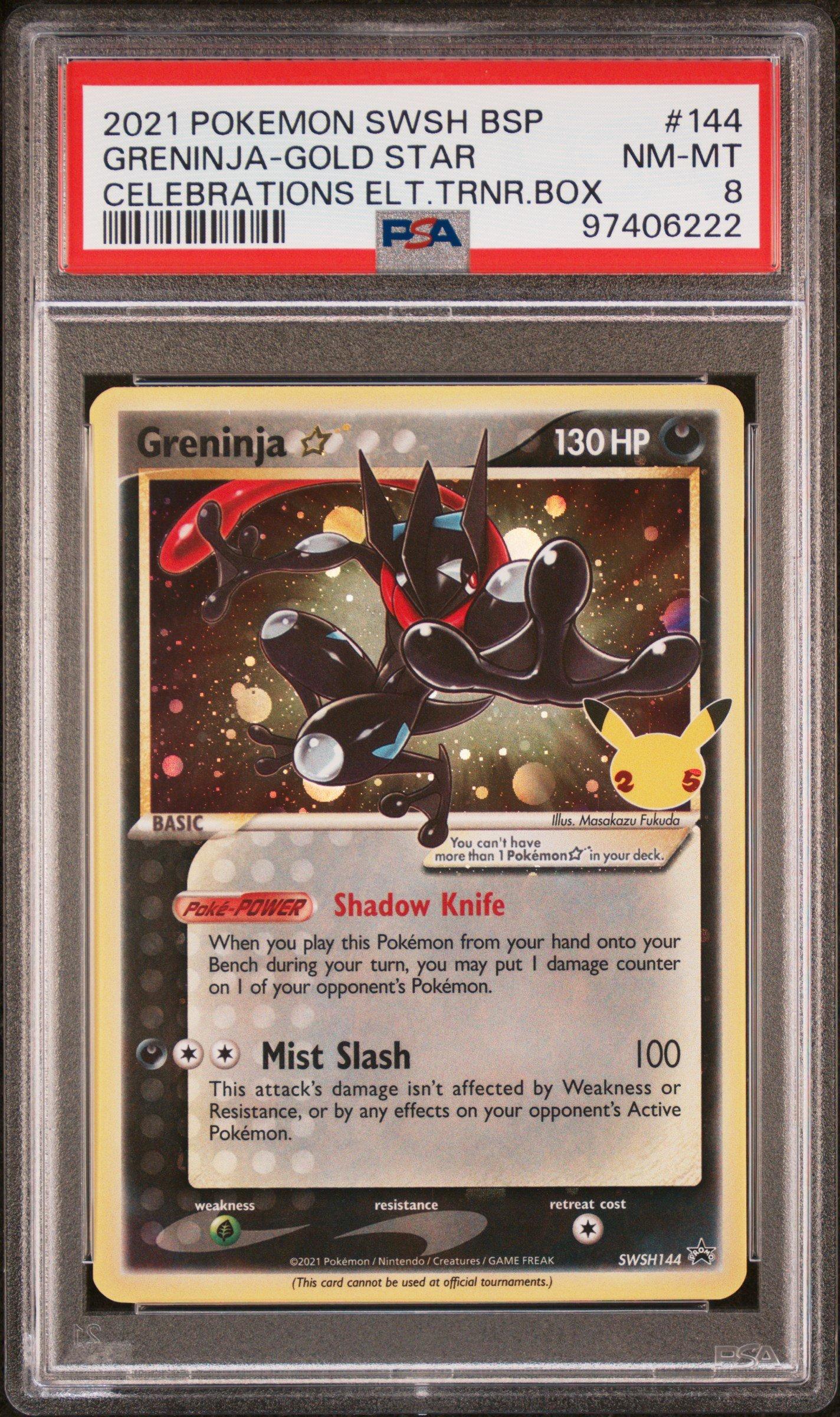 2021 Pokemon Swsh Black Star Promo 144 Greninjagold Star Celebrations