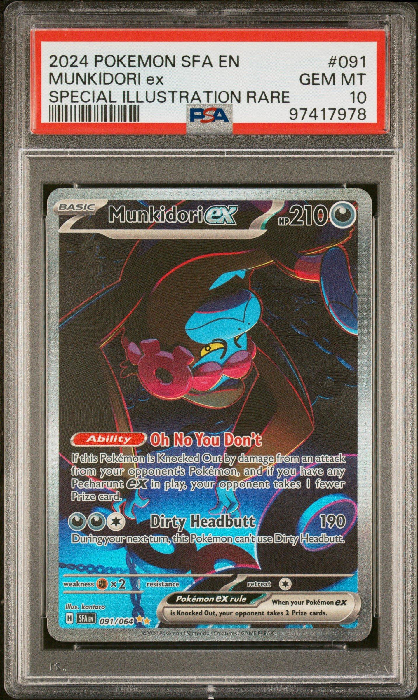 2024 Pokemon Sfa En-shrouded Fable 091 Munkidori Ex Special