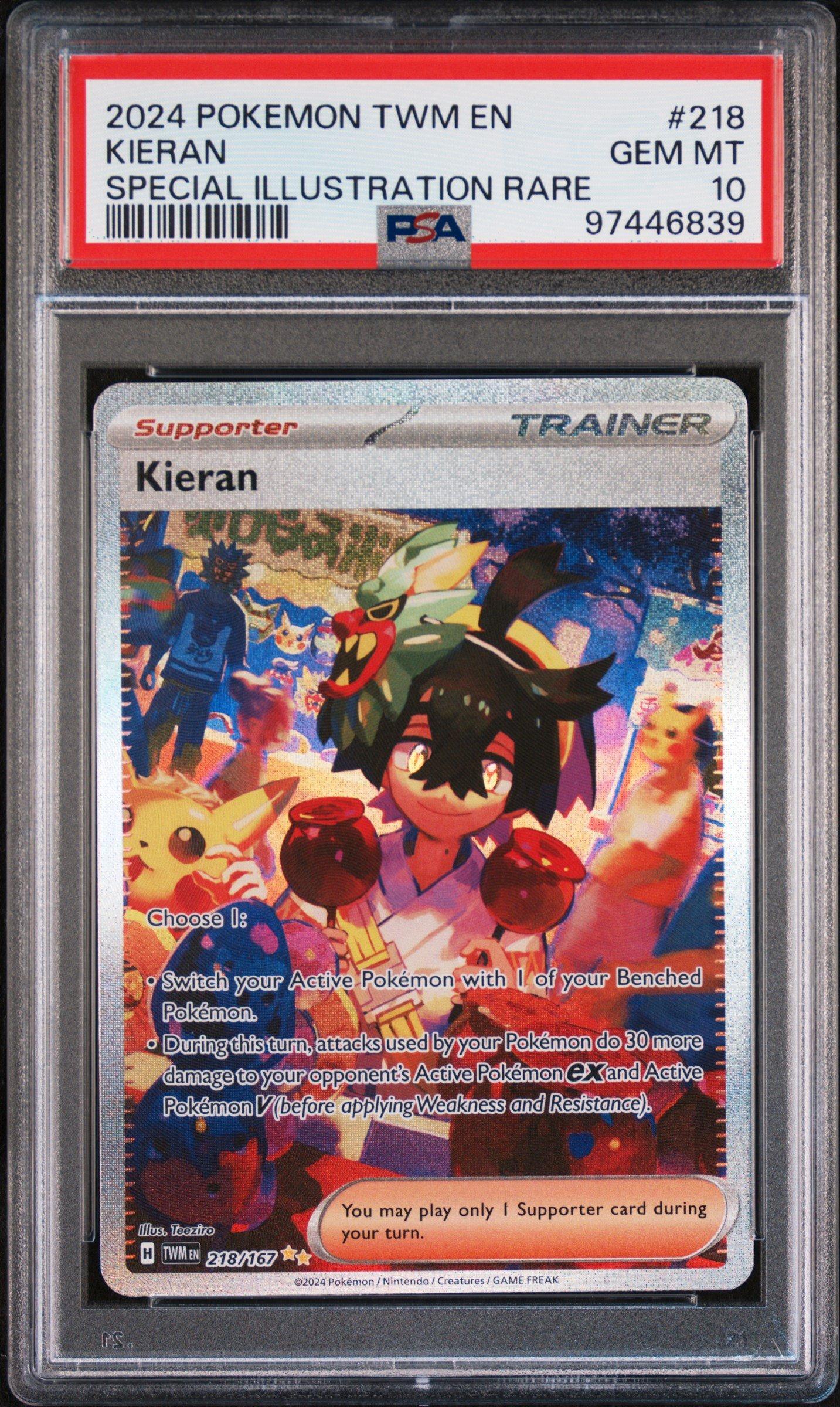 2024 Pokemon Twm En-twilight Masquerade 218 Kieran Special