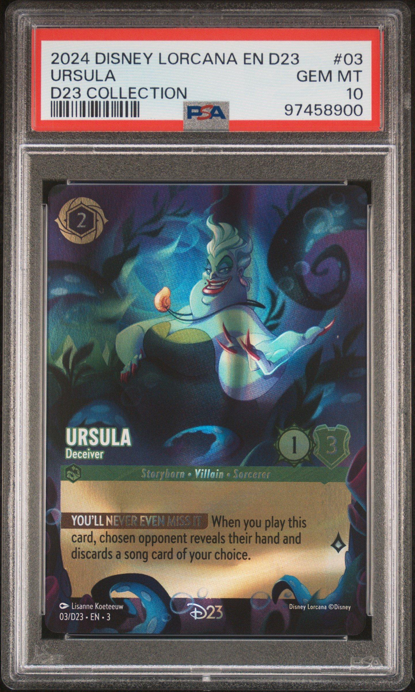 2024 Disney Lorcana En D23-d23 Expo Promo 03 Ursula - Deceiver D23