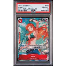 2022 One Piece Romance Dawn 016 Nami Alternate Art-errata PSA 10