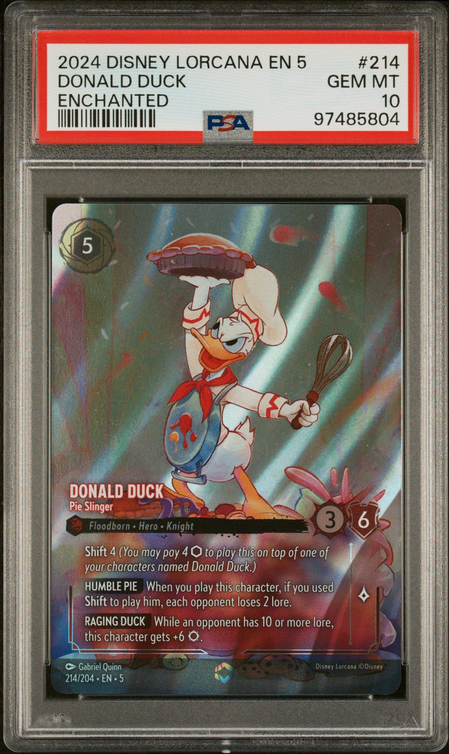 2024 Disney Lorcana En 5-shimmering Skies 214 Donald Duck - Pie