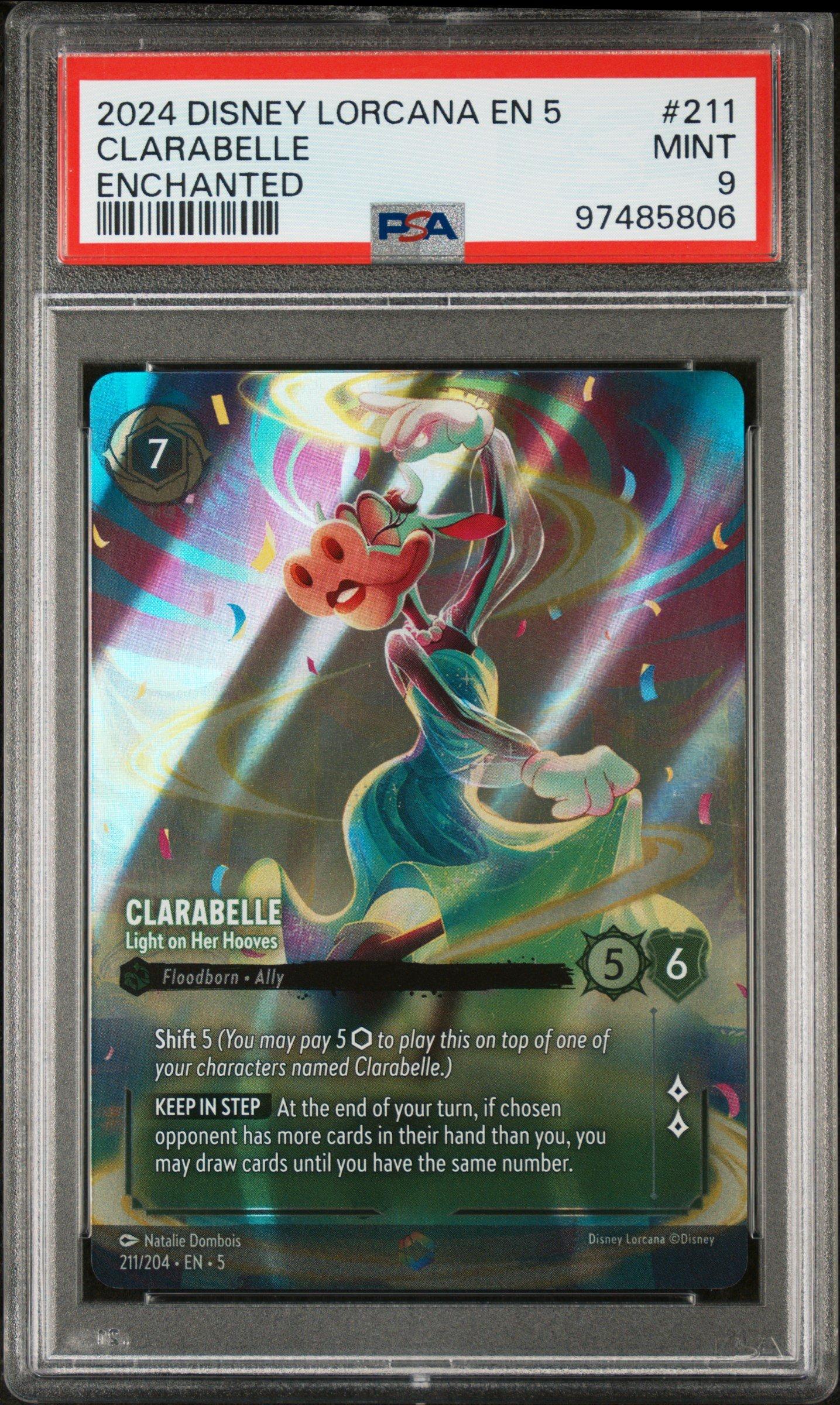 2024 Disney Lorcana En 5-shimmering Skies 211 Clarabelle - Light