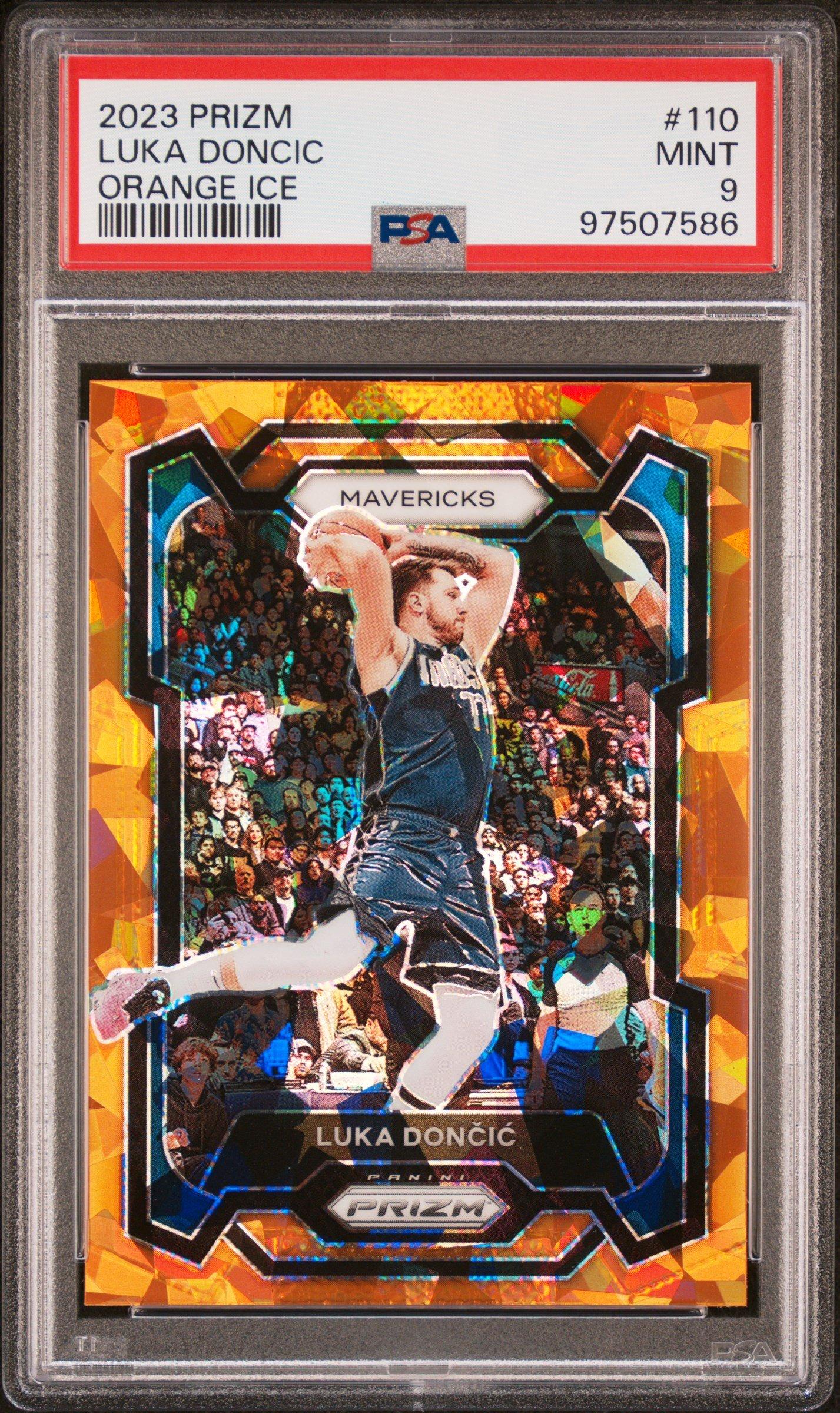 luka doncic graded card Promo 5x7 On-Card Auto Rookie PSA Auto Grade 10 Luka Doncic 2019 Donruss Optic