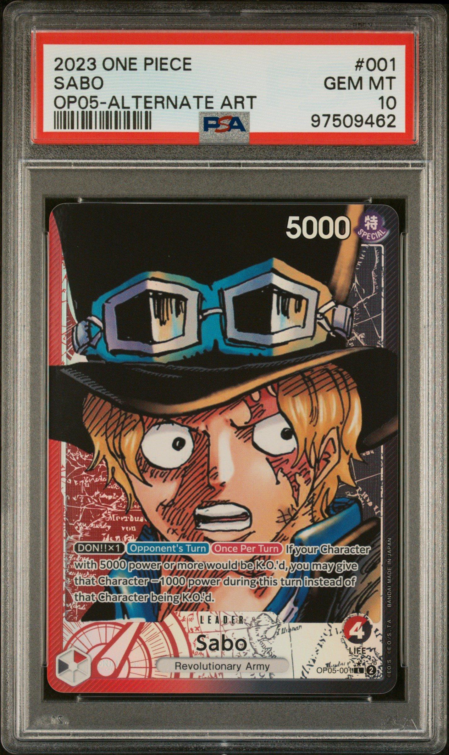 2023 One Piece Op05-awakening Of The New Era 001 Sabo Alternate