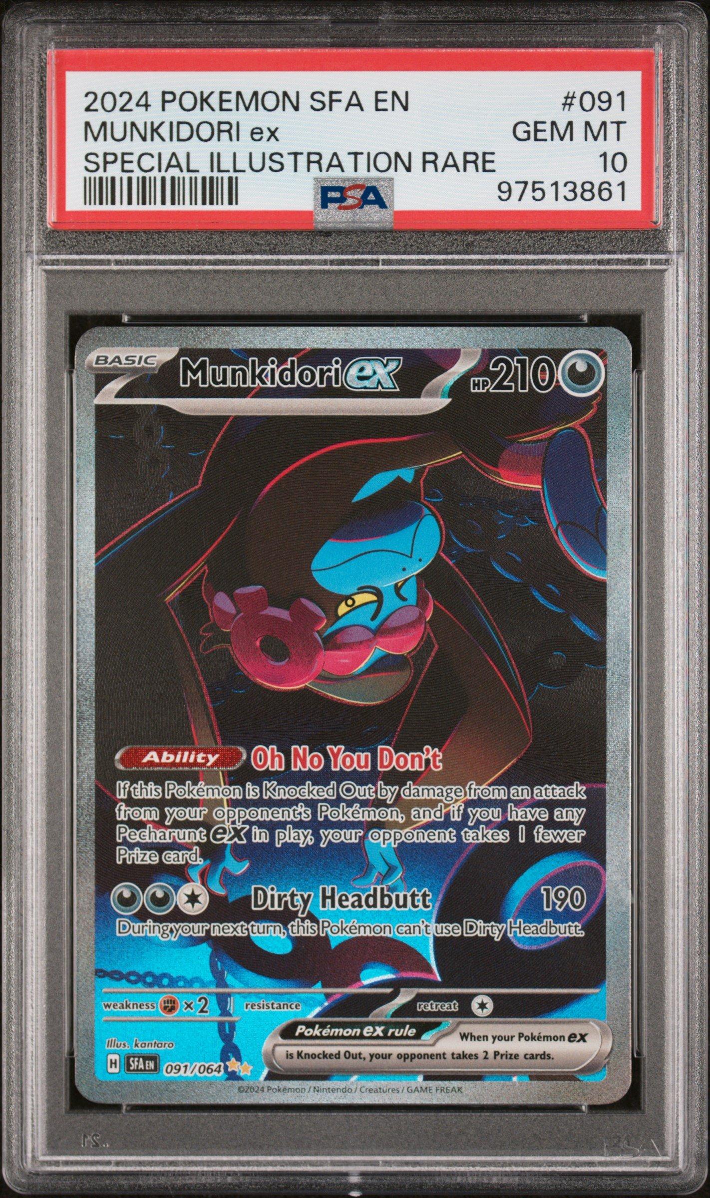 2024 Pokemon Sfa En-shrouded Fable 091 Munkidori Ex Special