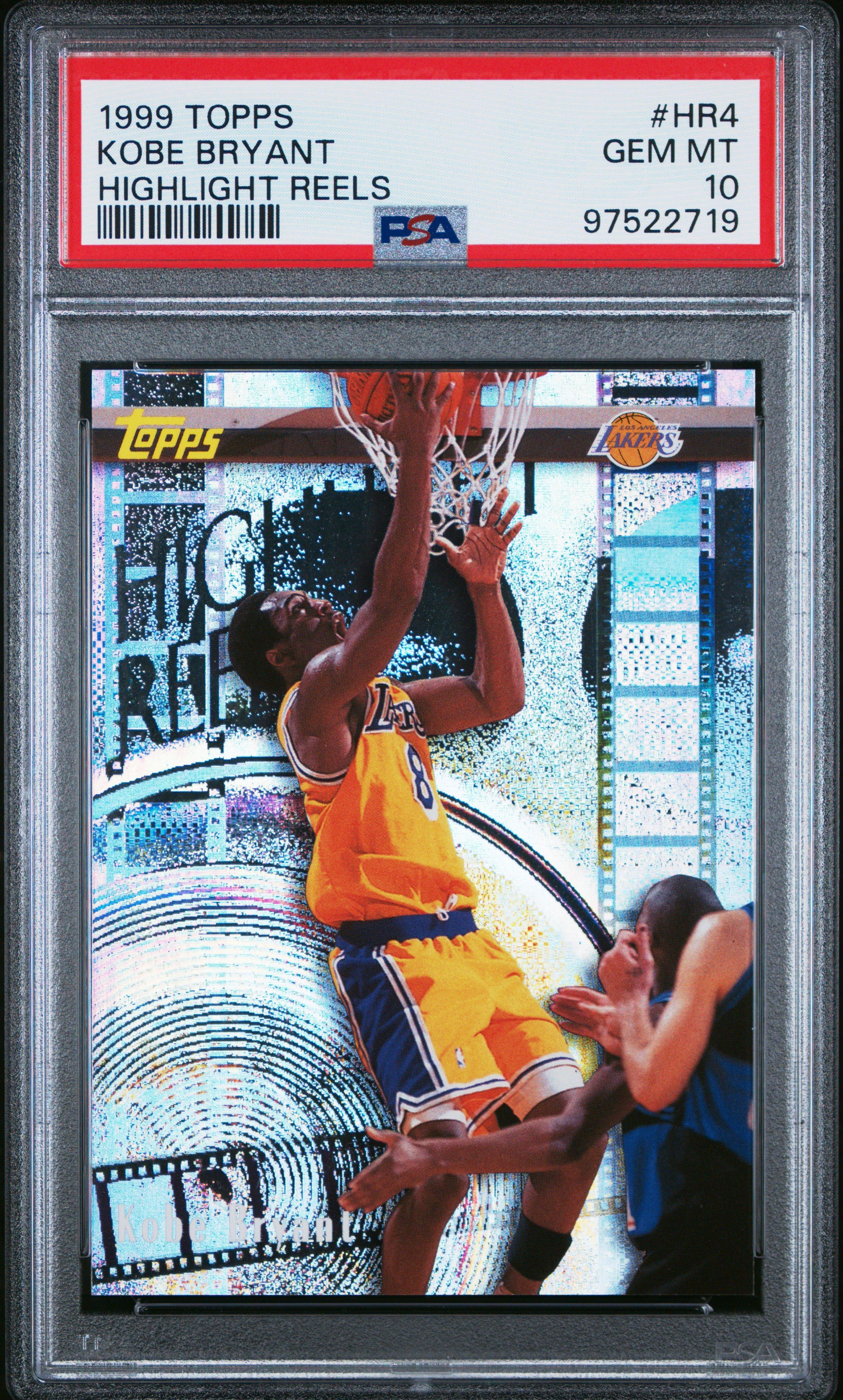 1999 Topps Highlight Reels Hr4 Kobe Bryant PSA 10 Graded Card 