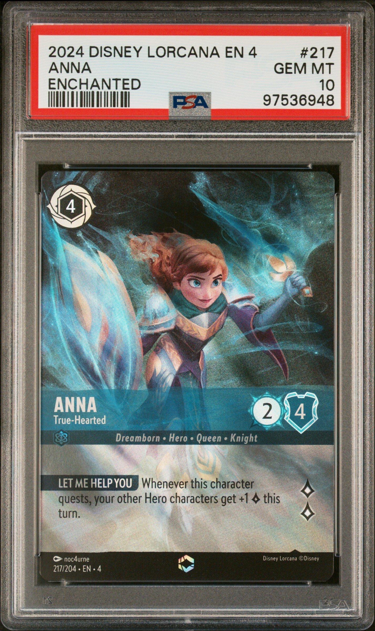 2024 Disney Lorcana En 4-ursula's Return 217 Anna - True-hearted