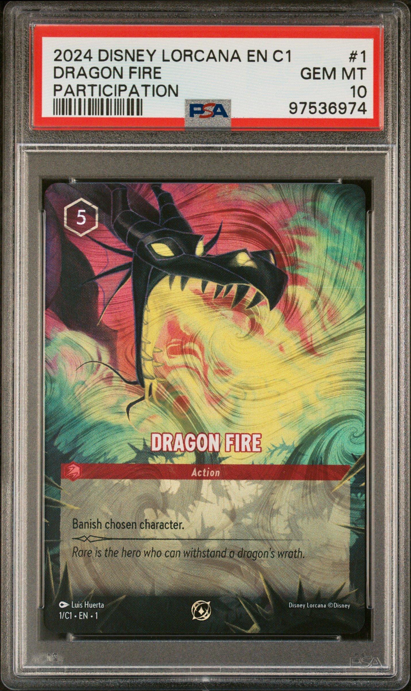 2024 Disney Lorcana En C1-lorcana Challenge Promo 1 Dragon