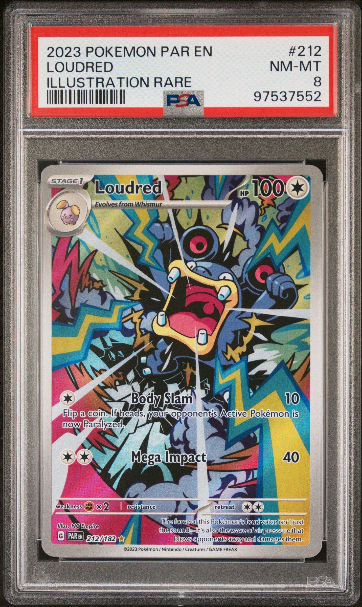 Pokémon TCG Loudred Paradox Rift 149/182 Reverse Holo Common