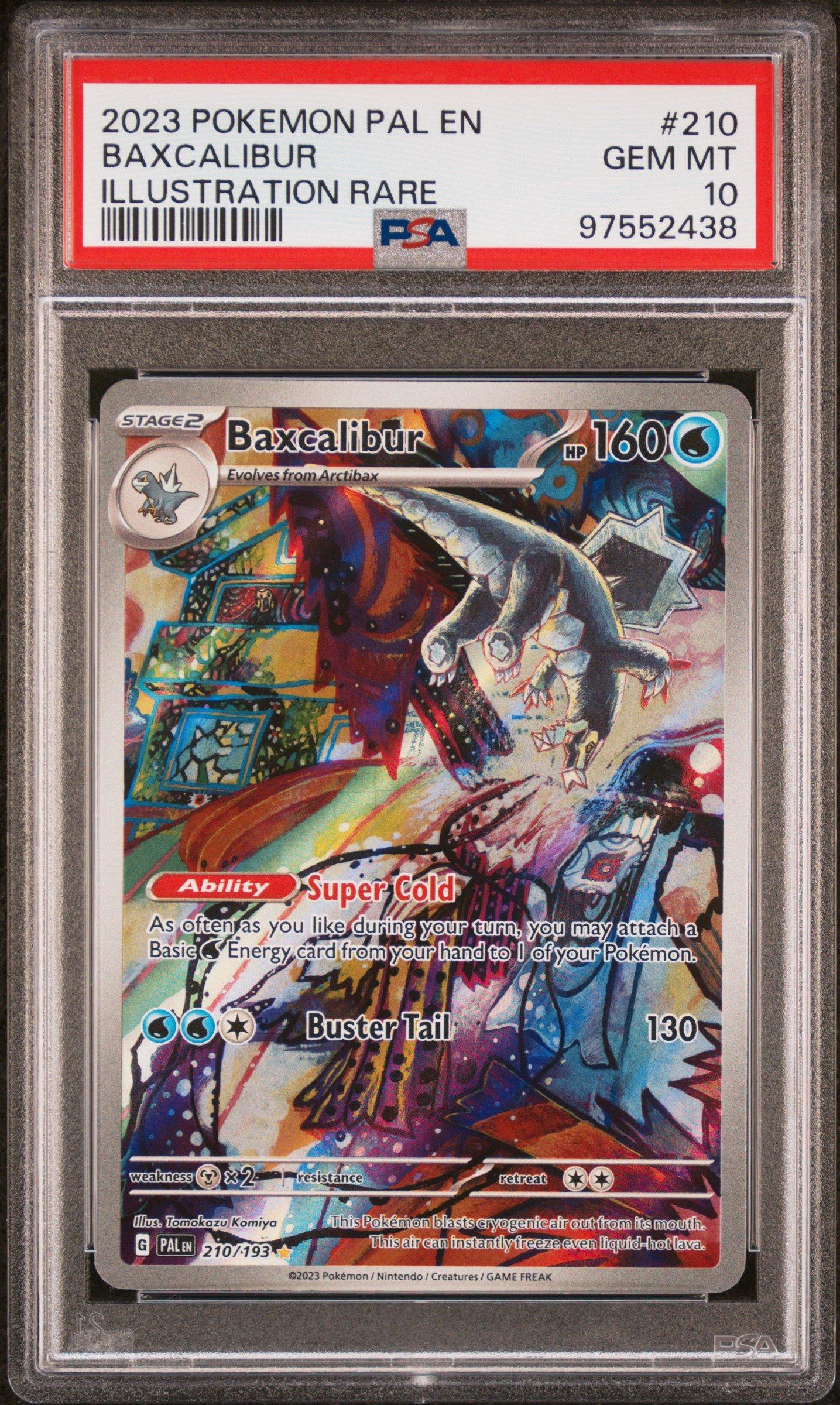 2023 Pokemon Pal En-paldea Evolved 210 Baxcalibur Illustration