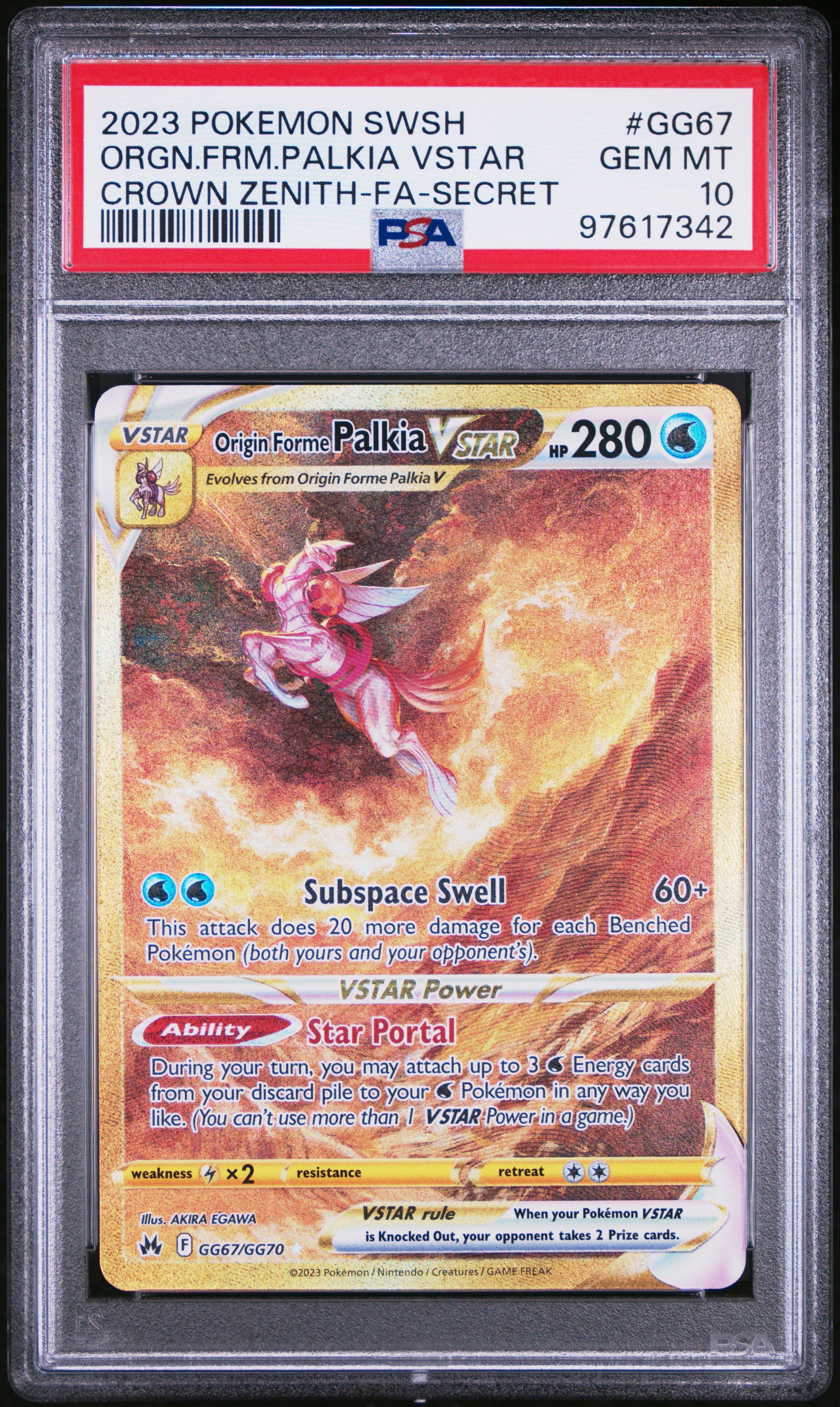 2023 Pokemon Sword And Shield Crown Zenith Gg67 Full Art/origin