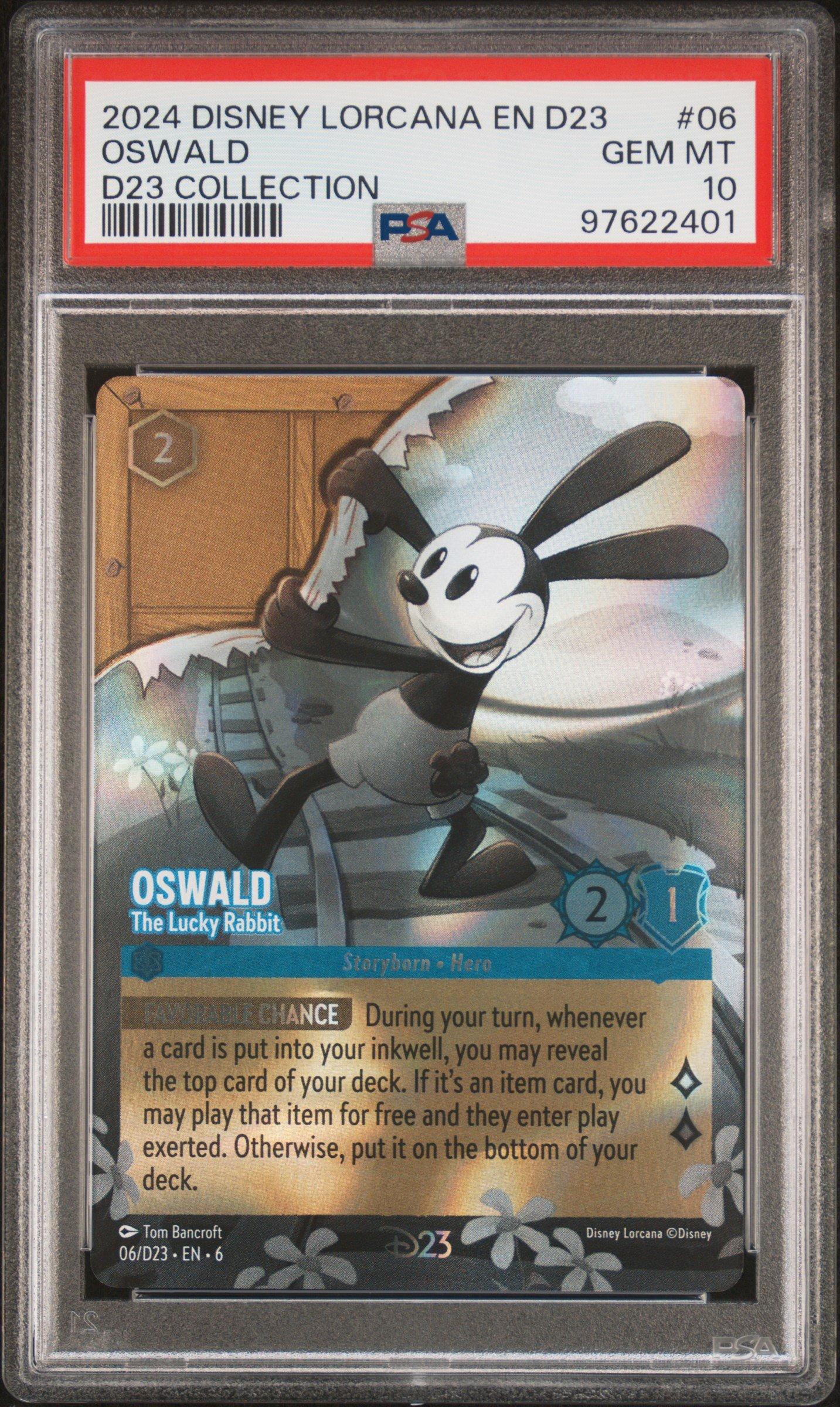 2024 Disney Lorcana En D23-d23 Expo Promo 06 Oswald - The Lucky