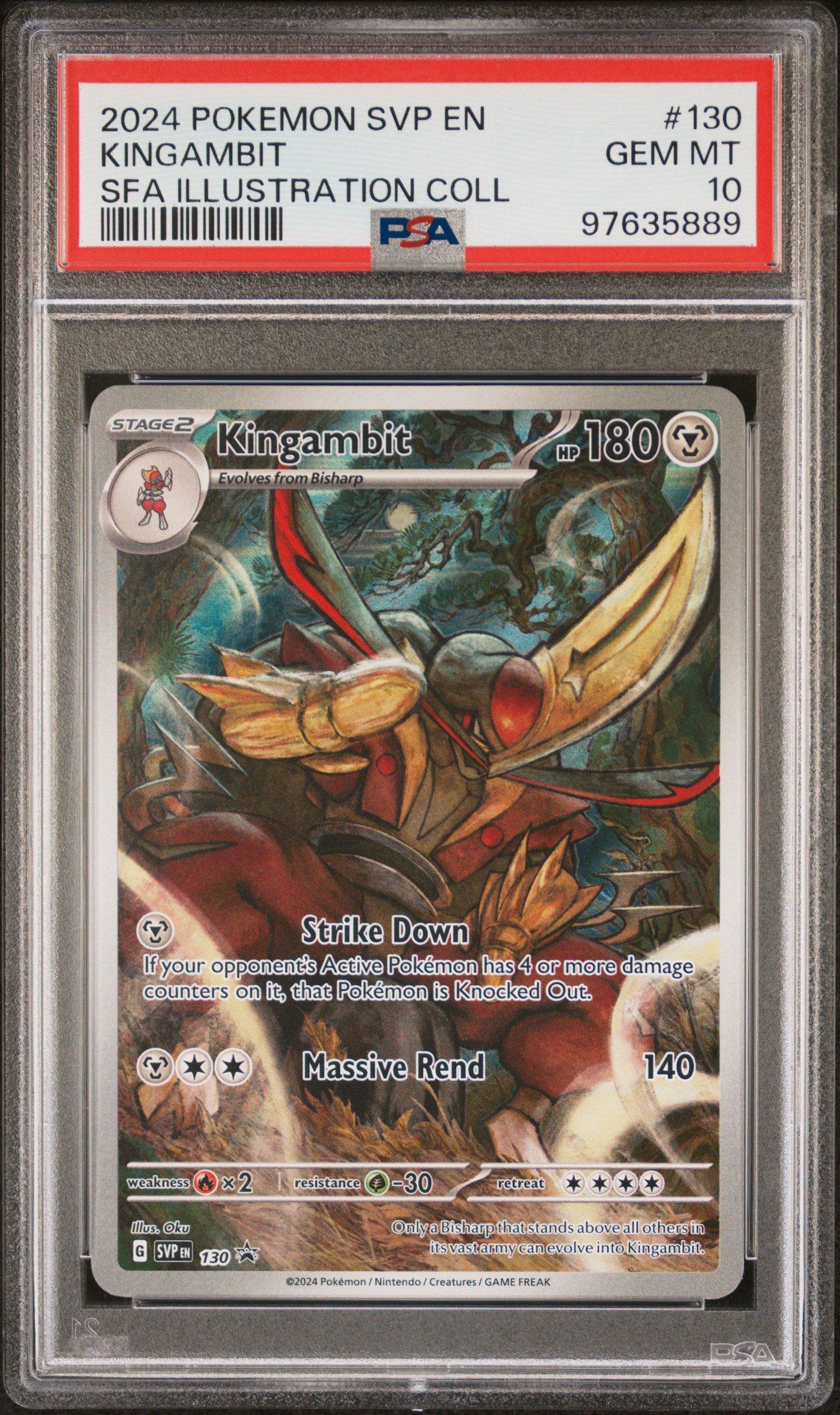 2024 Pokemon Svp En-sv Black Star Promo 130 Kingambit Shrouded