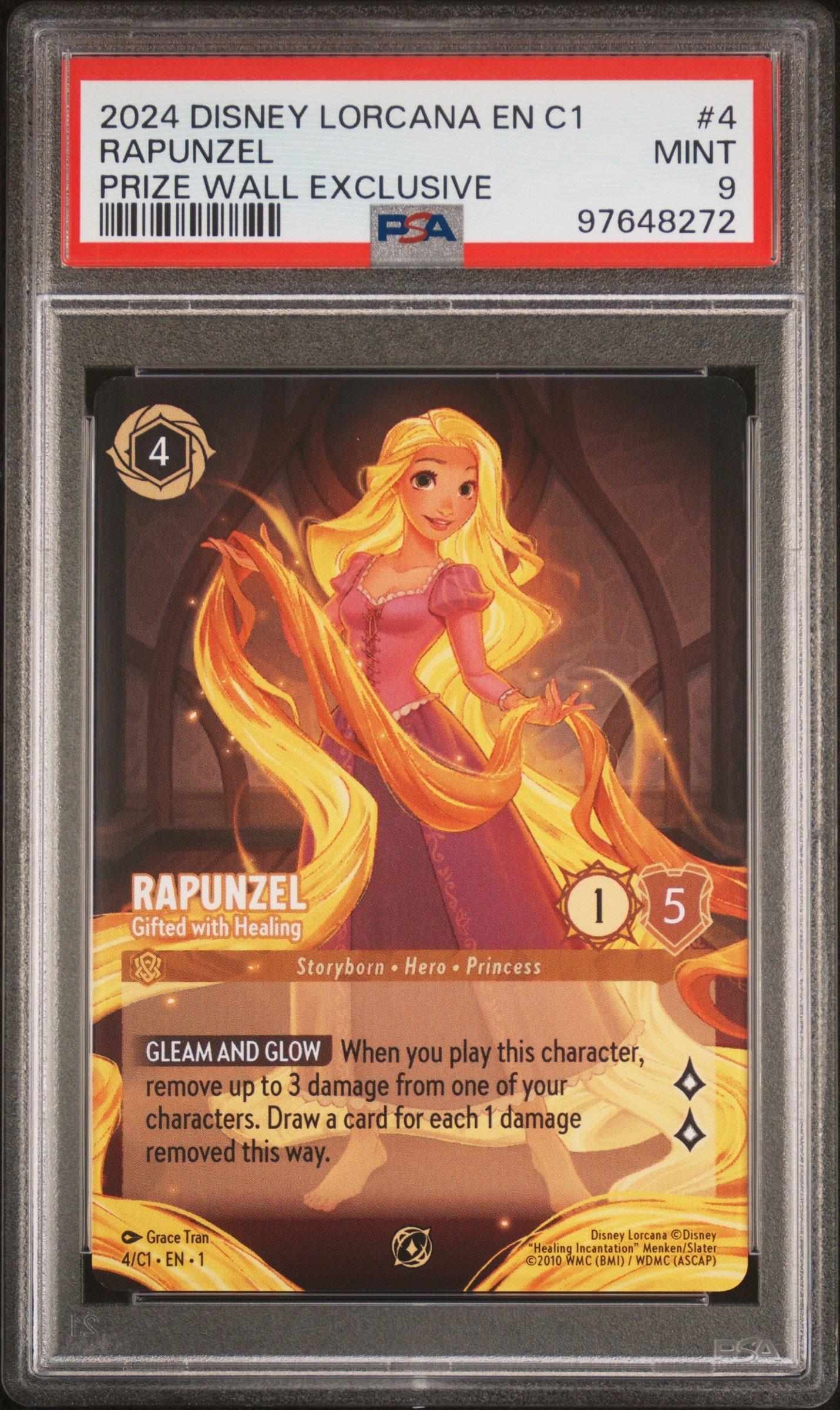 2024 Disney Lorcana En C1lorcana Challenge Promo 4 Rapunzel Gifted With Healing Prize Wall