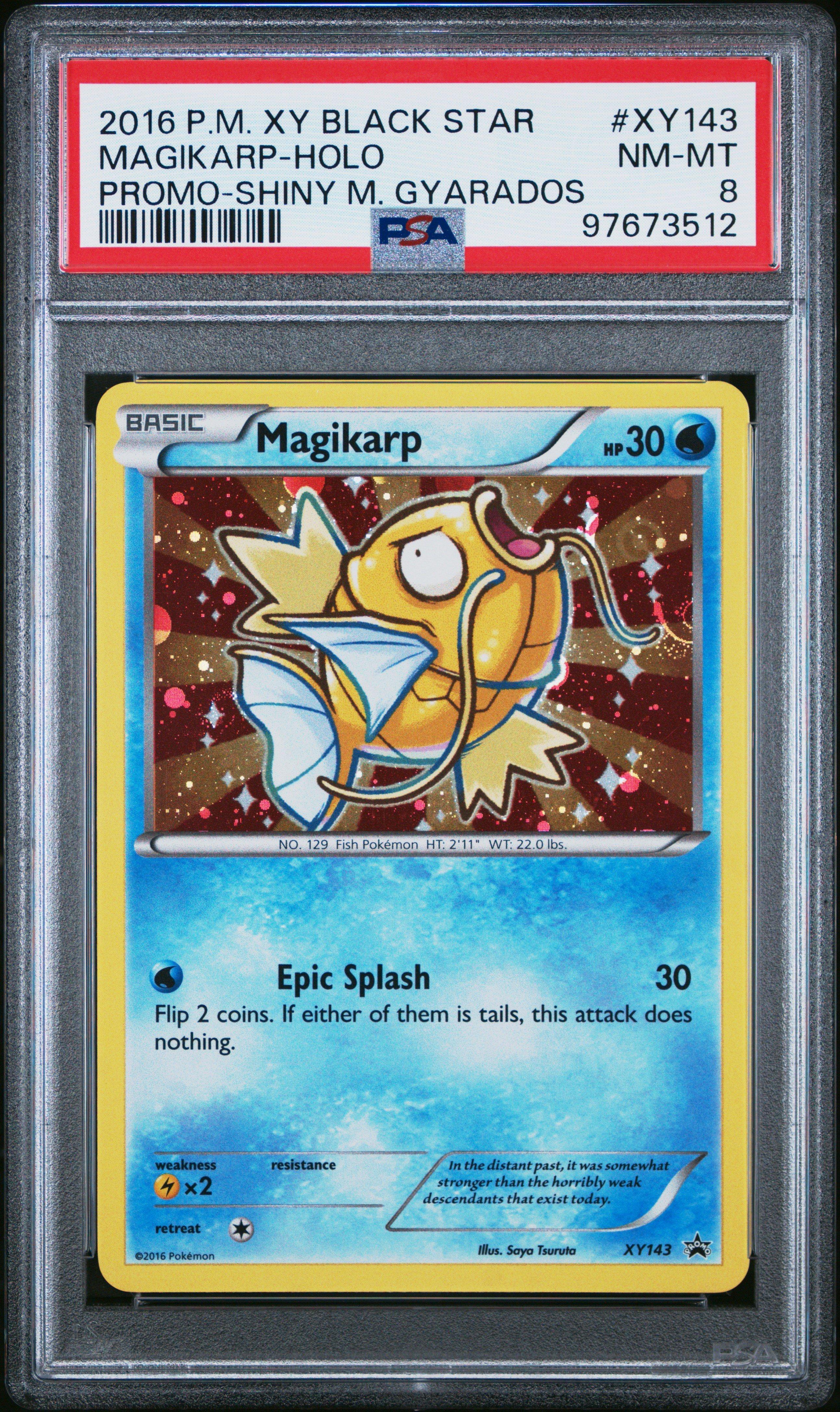 2016 Pokemon Xy Black Star Promo Xy143 Magikarp-holo Shiny Mega