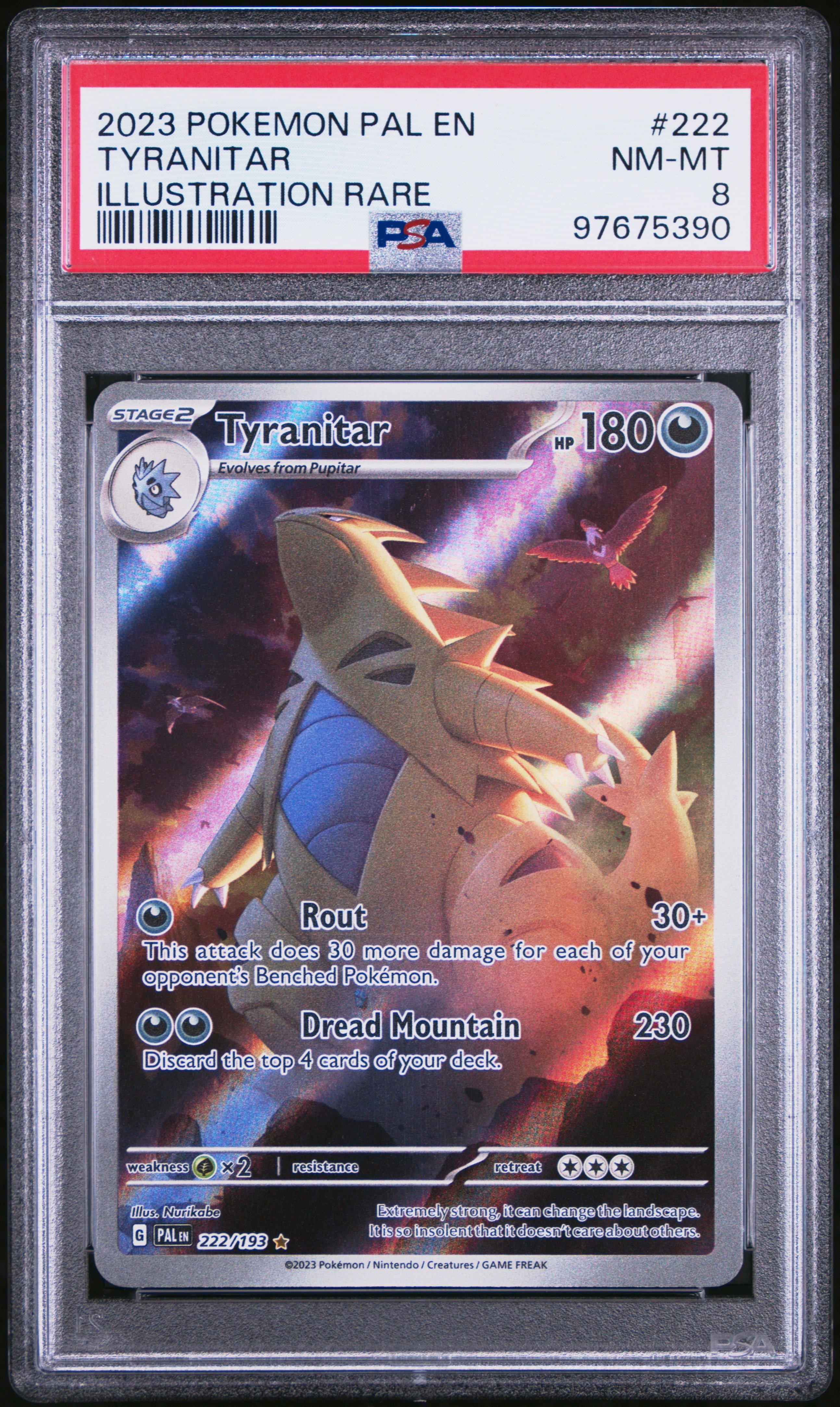 2023 Pokemon Pal En-paldea Evolved 222 Tyranitar Illustration Rare