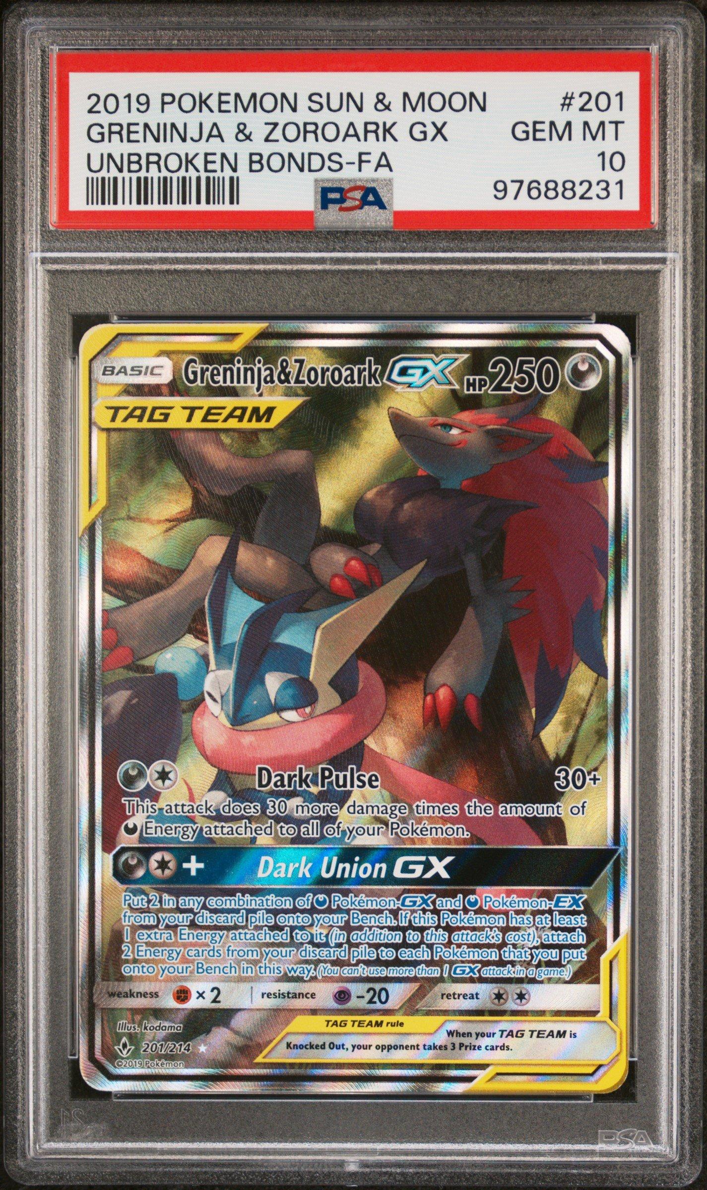 2019 Pokemon Sun & Moon Unbroken Bonds 201 Full Art/greninja