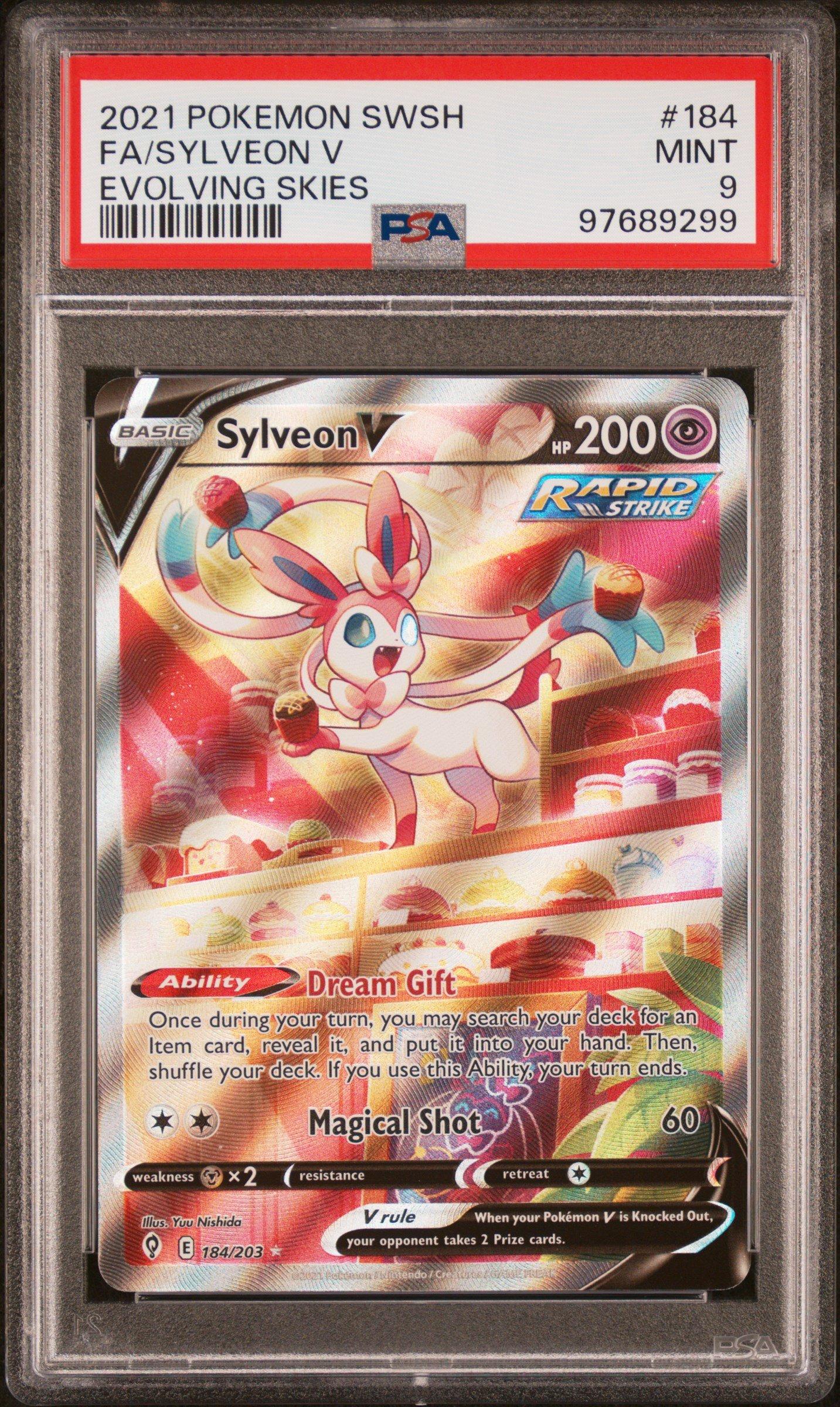 2021 Pokemon Sword & Shield Evolving Skies 184 Full Art/sylveon V