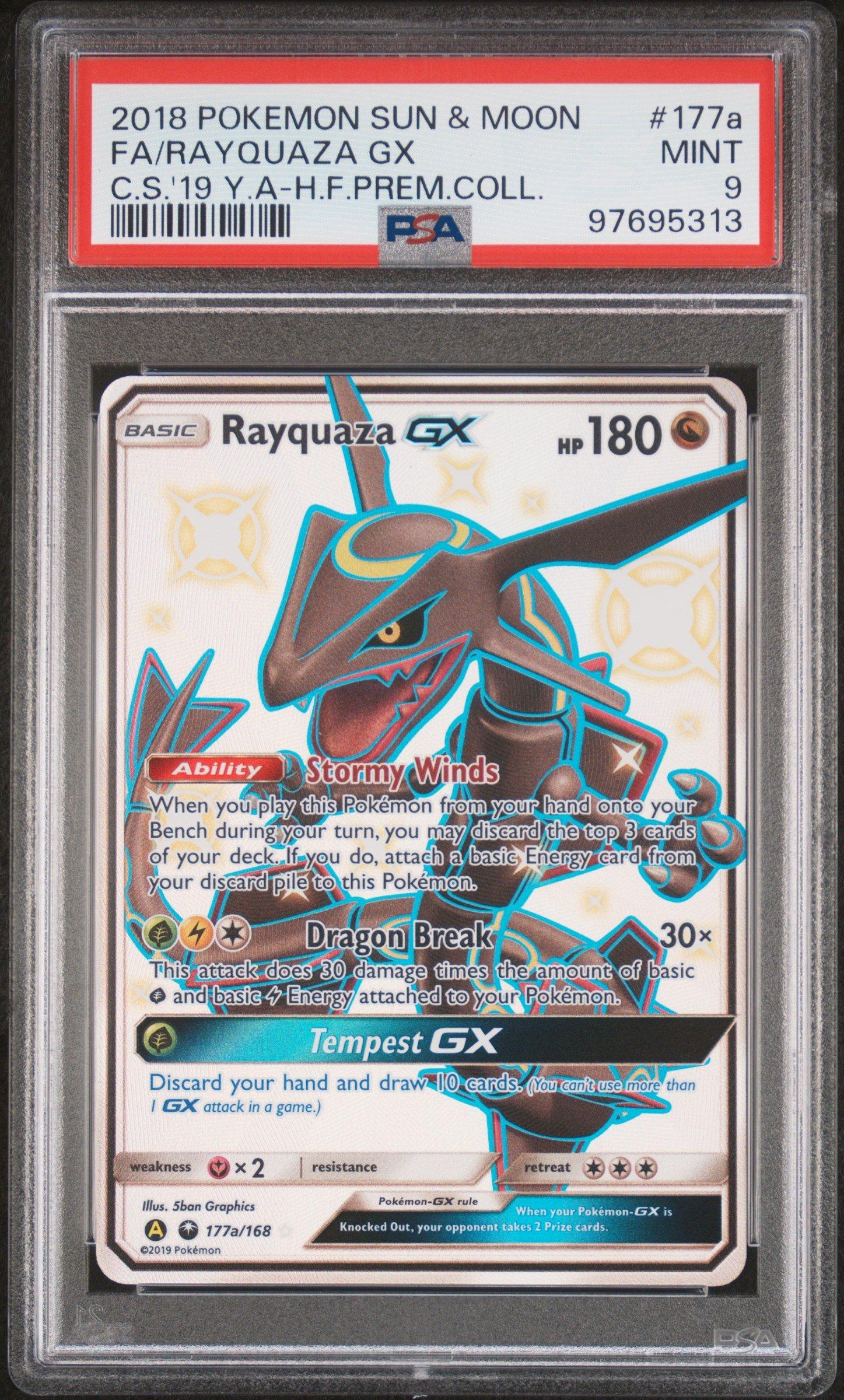 2018 Pokemon Sun & Moon Celestial Storm 177a Full Art/rayquaza Gx