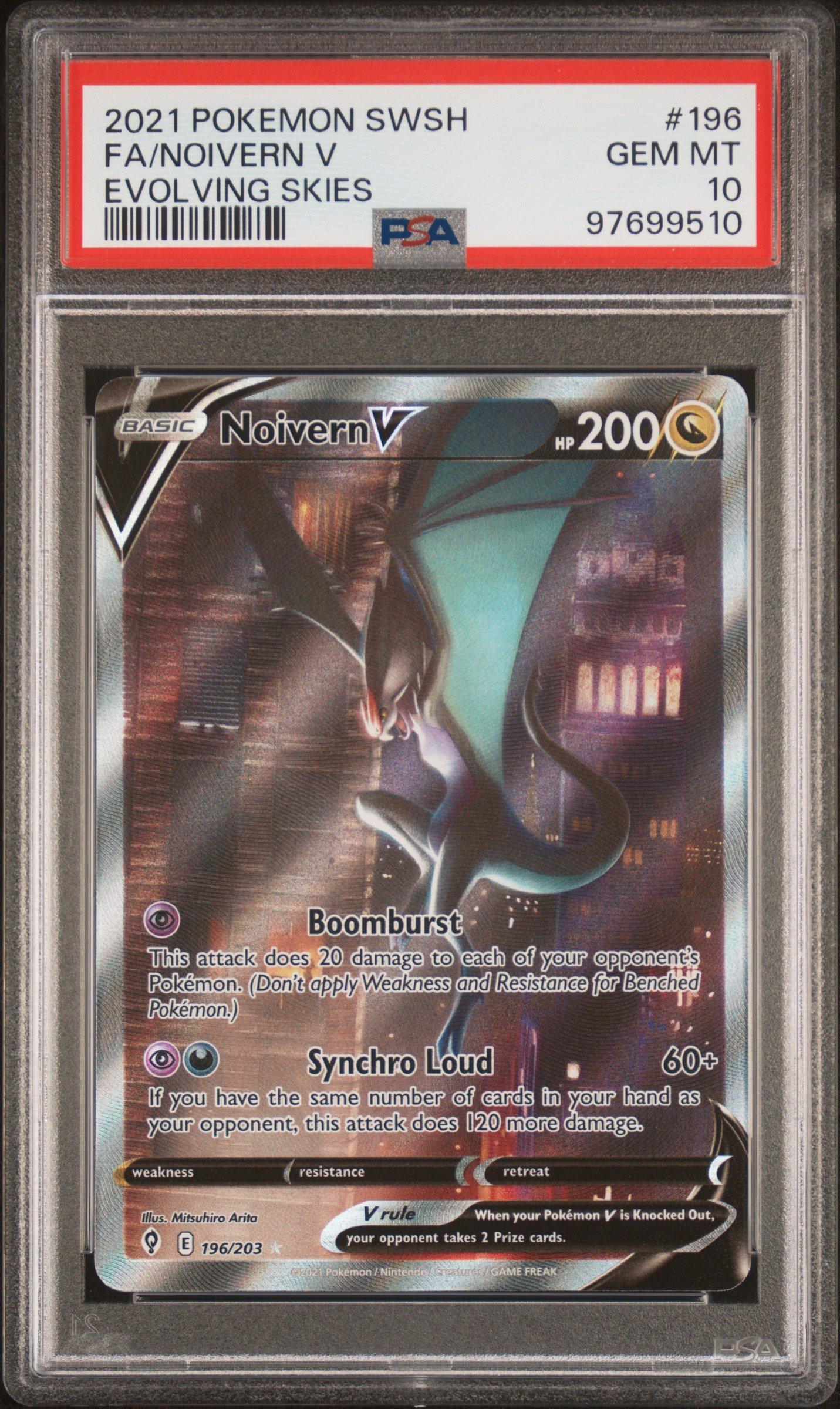 2021 Pokemon Sword & Shield Evolving Skies 196 Full Art/noivern V