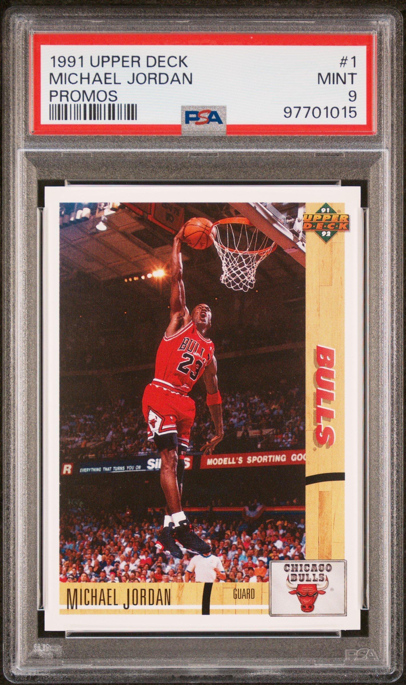 1991 Upper Deck Promos 1 Michael Jordan PSA 9