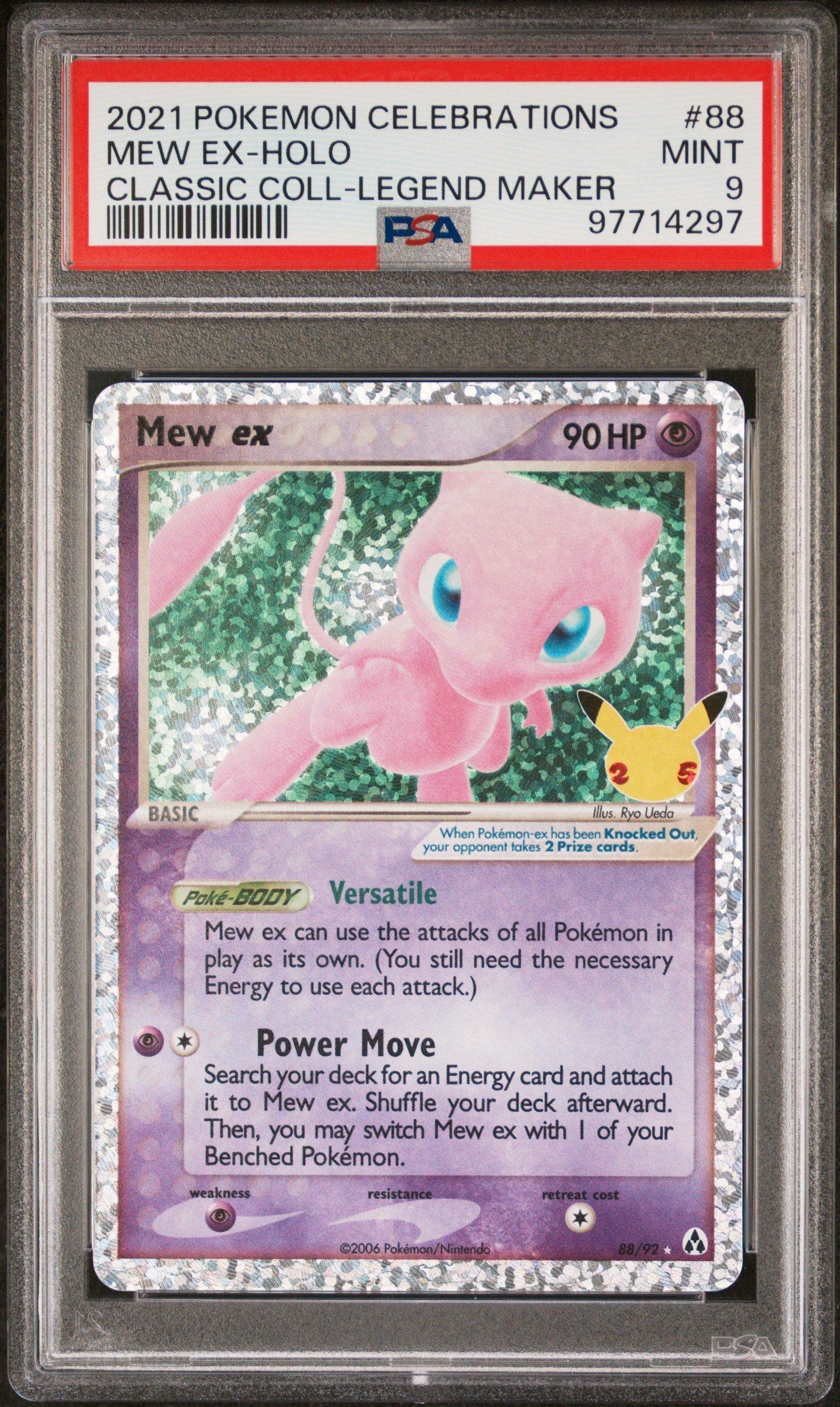 2021年 プラスル　PSA9ポケモンカード 2021 Pokemon Celebrations Classic Collection 88 Mew Ex-holo PSA 9